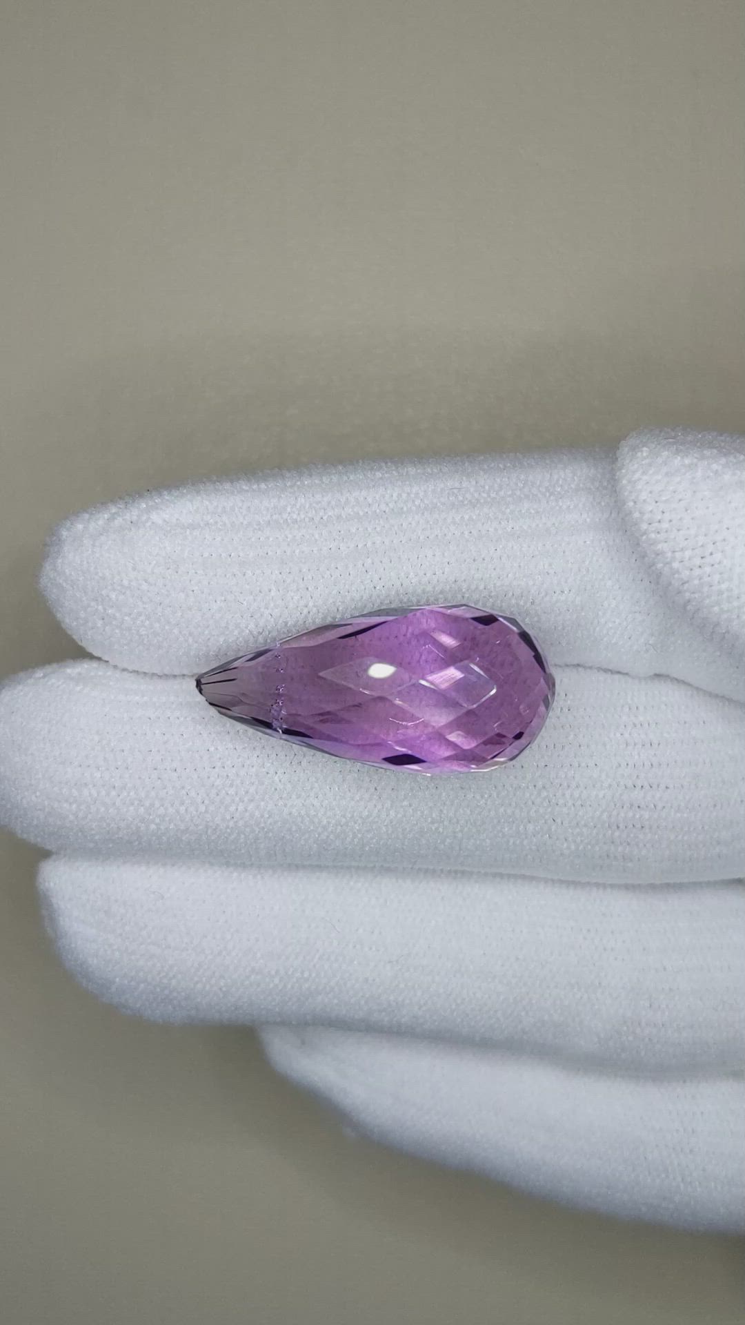 19.98 Ct. Amethyst from Brazil Size Video