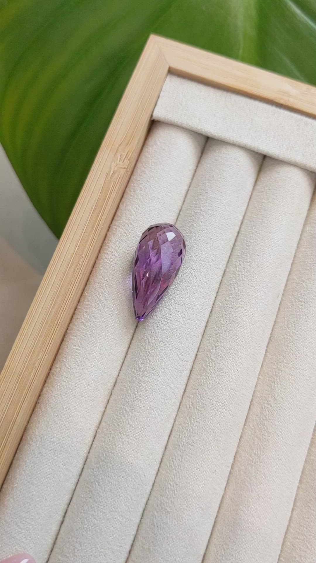 19.98 Ct. Amethyst from Brazil Size Video