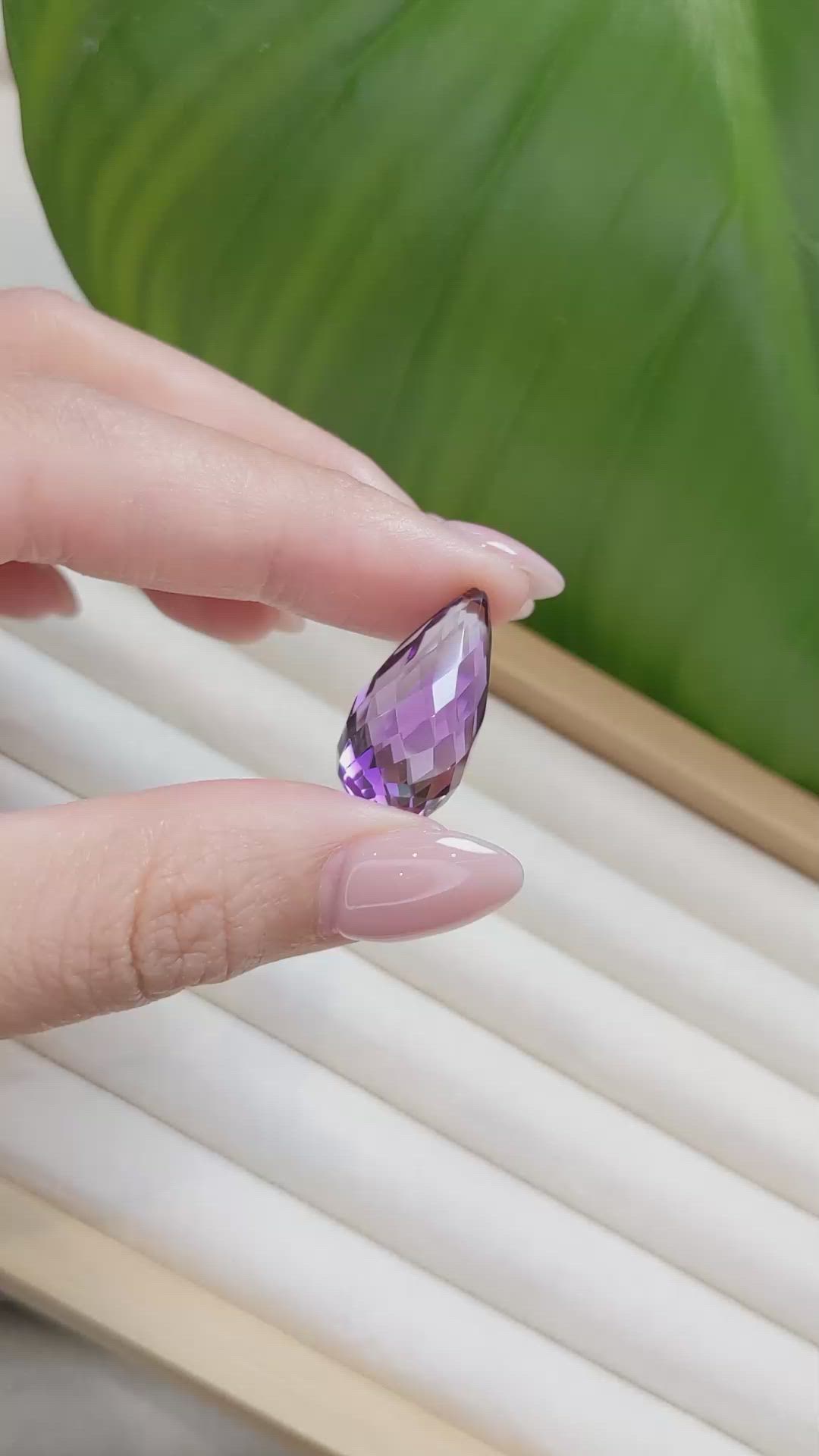 19.98 Ct. Amethyst from Brazil Size Video