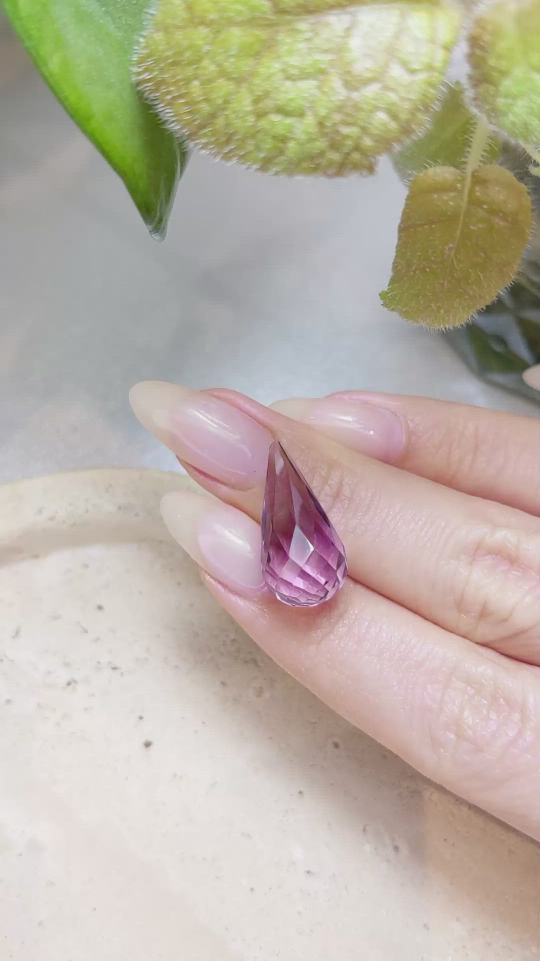 13.98 Ct. Amethyst from Brazil Size Video