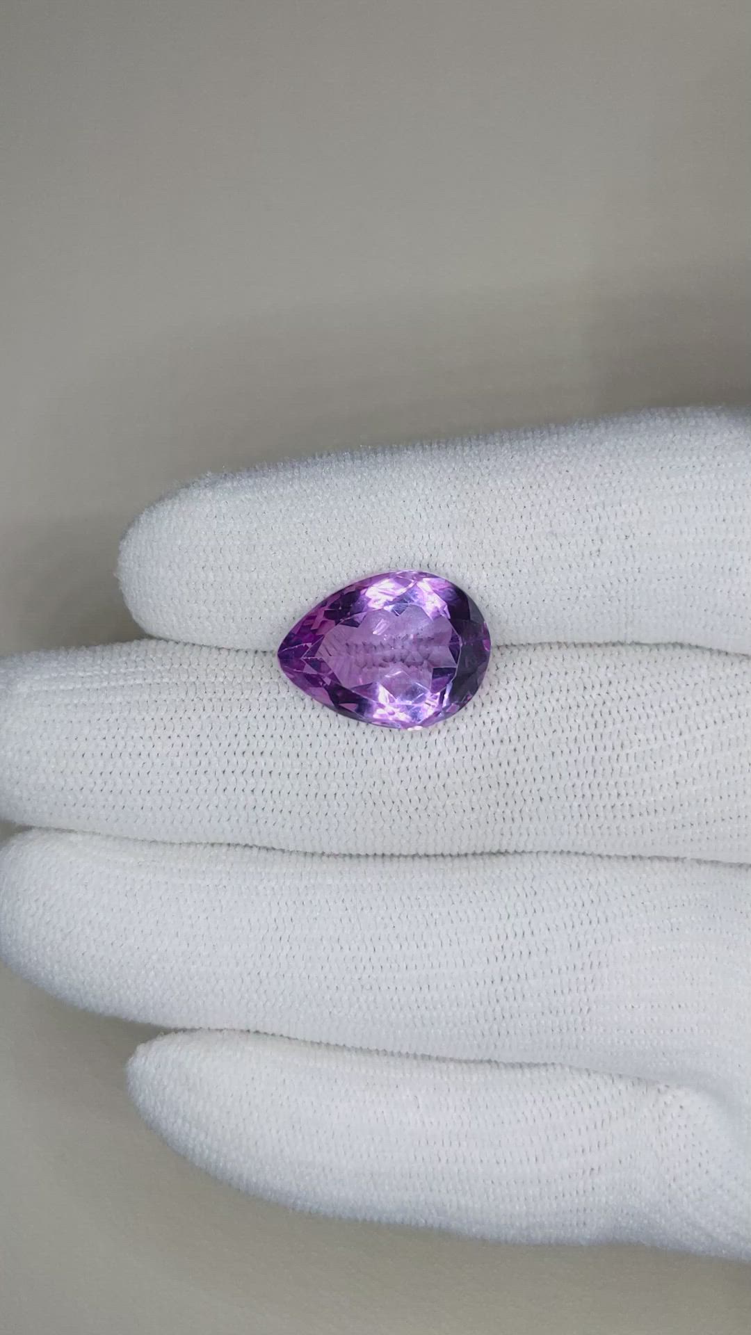 8.59 Ct. Amethyst from Brazil Size Video