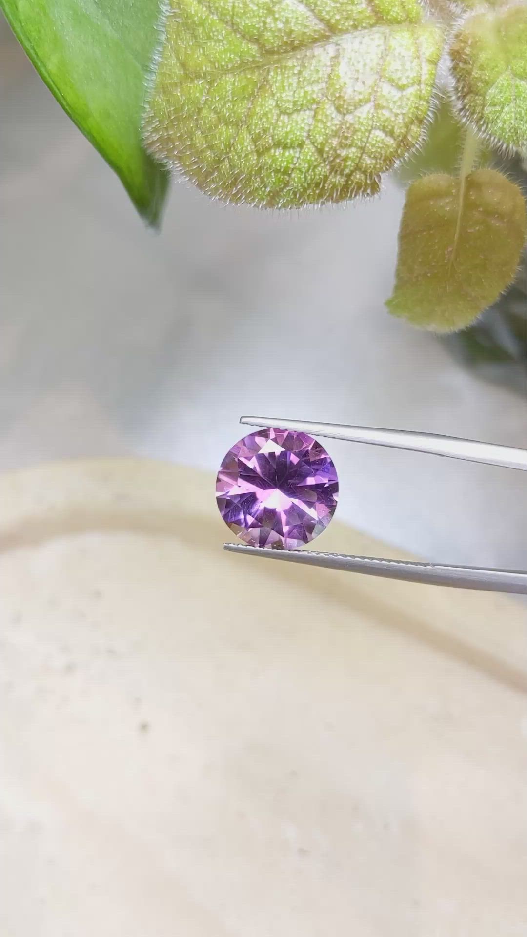 5.31 Ct. Amethyst from Brazil Size Video
