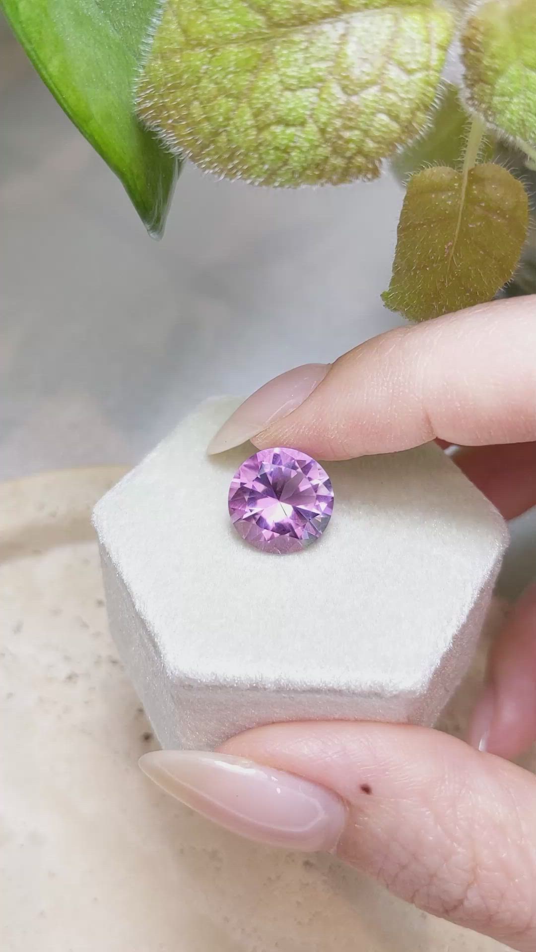 5.31 Ct. Amethyst from Brazil Size Video