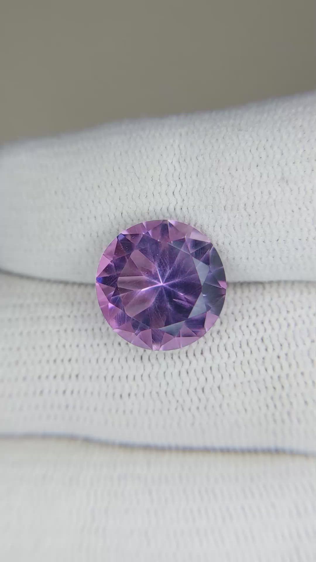 5.31 Ct. Amethyst from Brazil Size Video