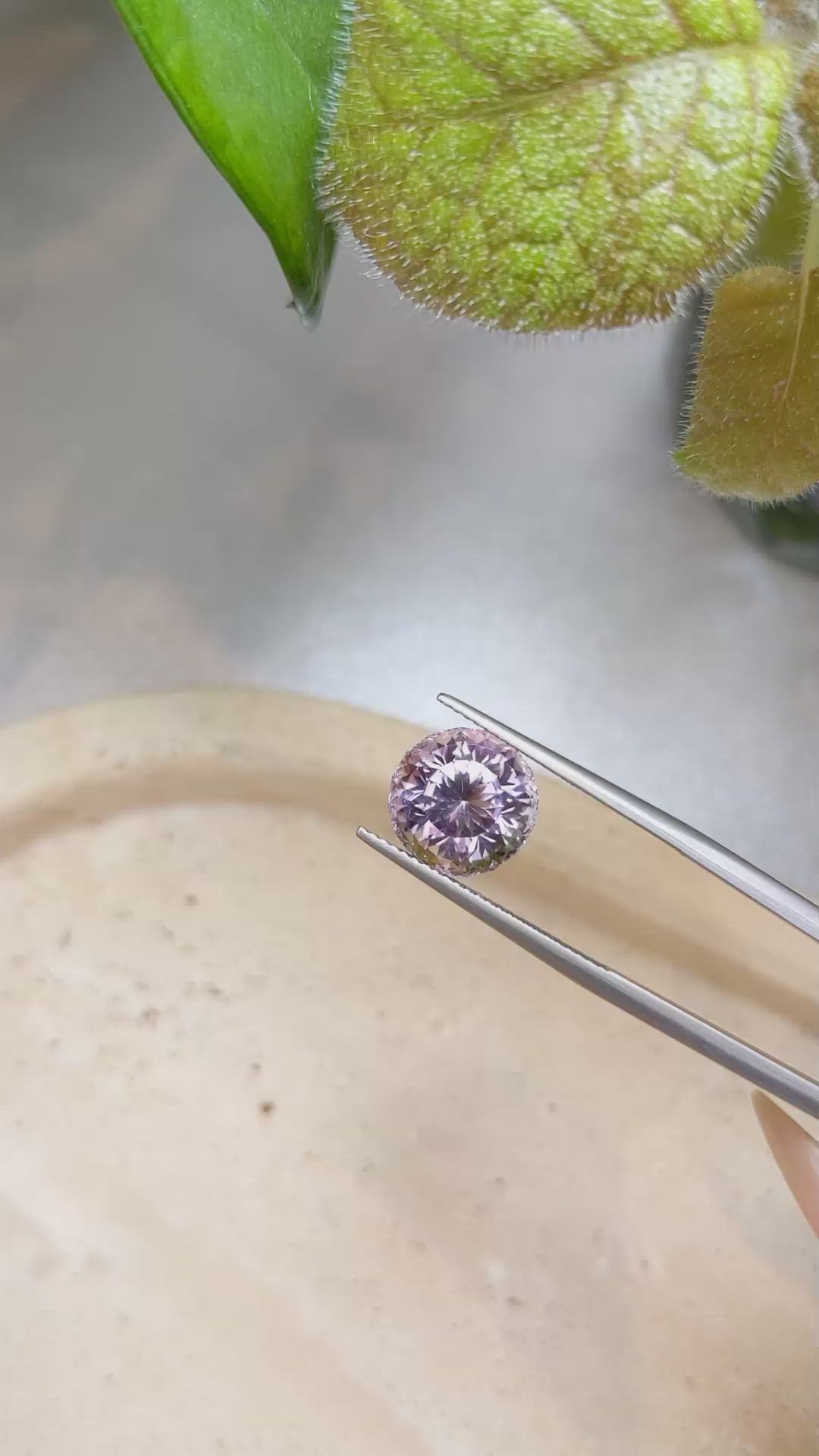 5.41 Ct. Amethyst from Brazil Size Video