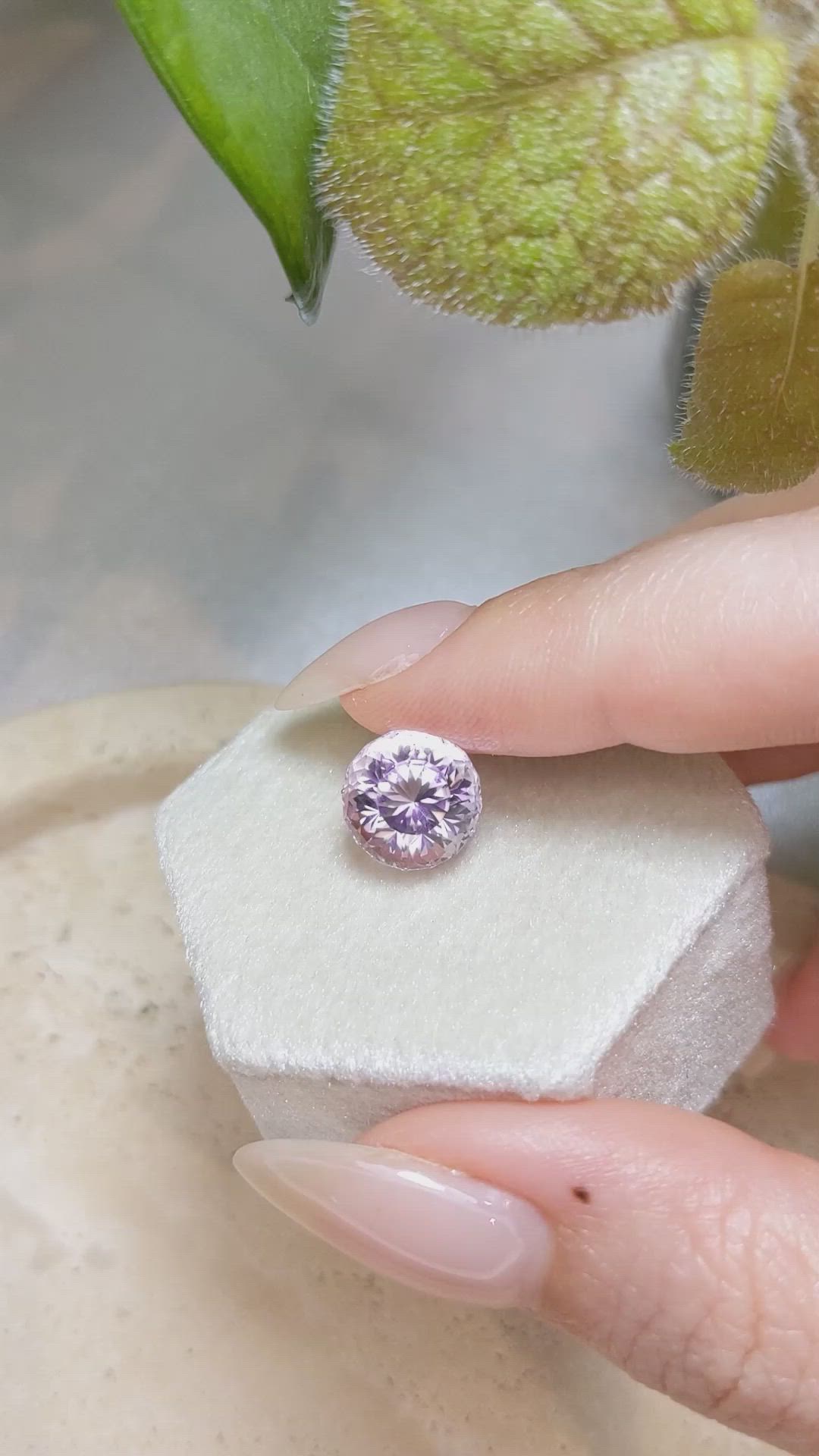 5.41 Ct. Amethyst from Brazil Size Video
