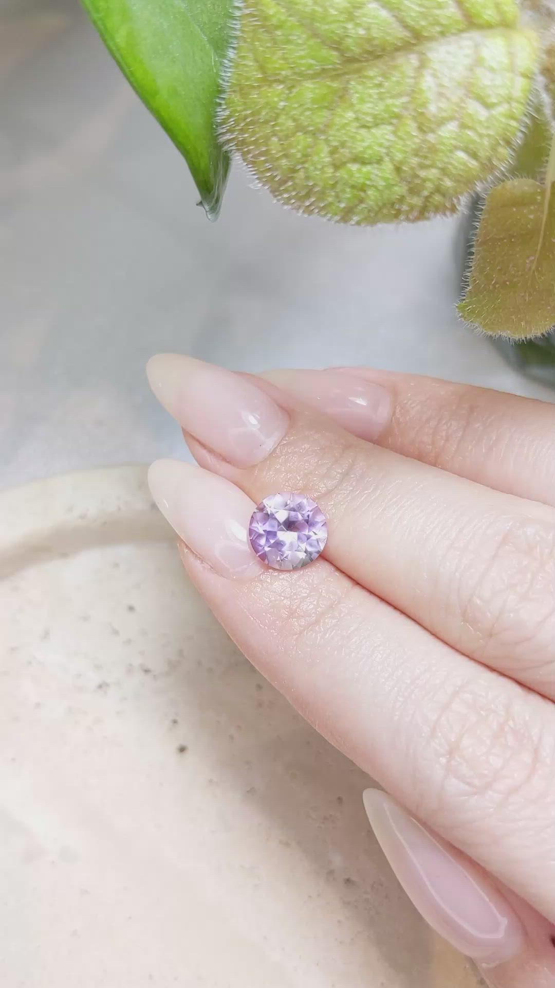 2.30 Ct. Amethyst from Brazil Size Video