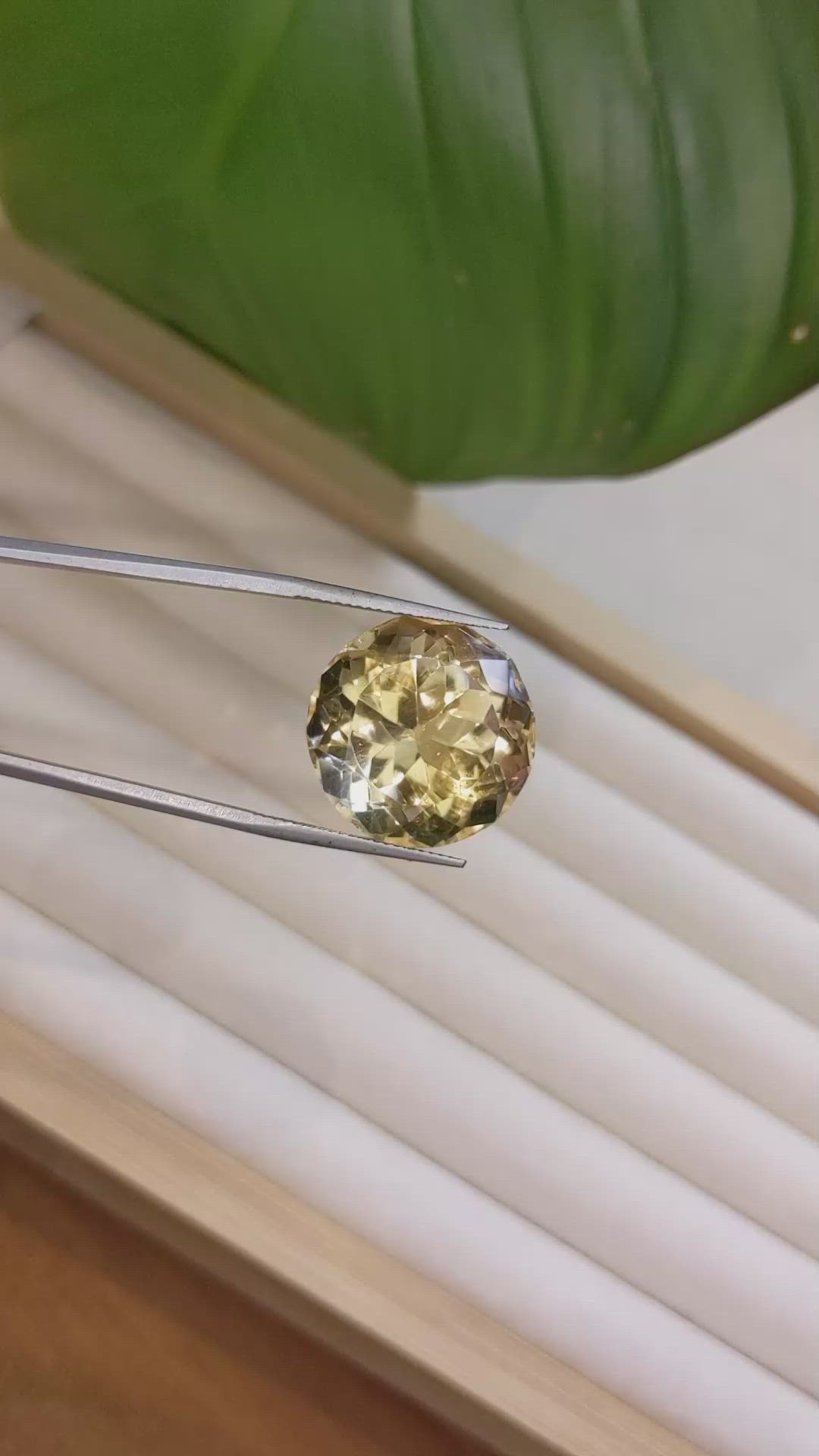 27.94 Ct. Citrine from Brazil Size Video
