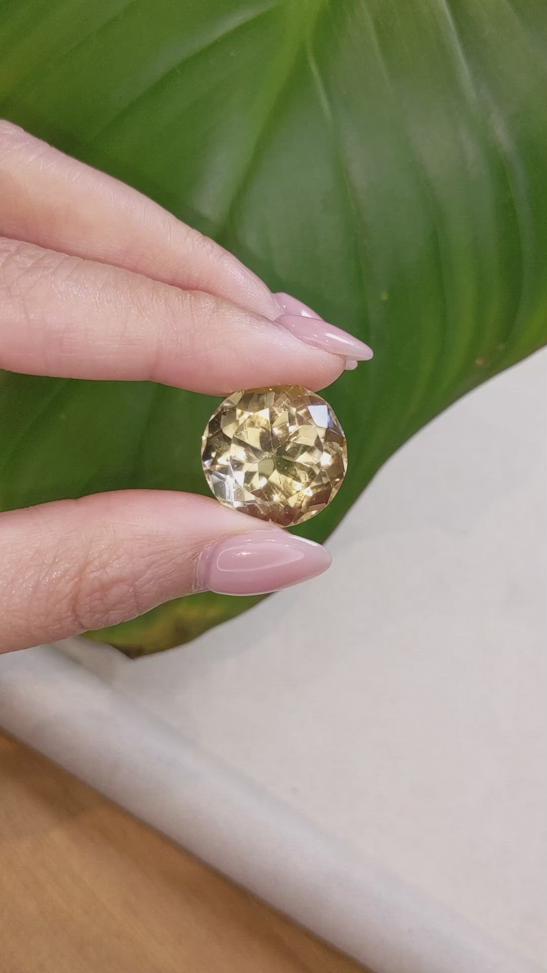 27.94 Ct. Citrine from Brazil Size Video