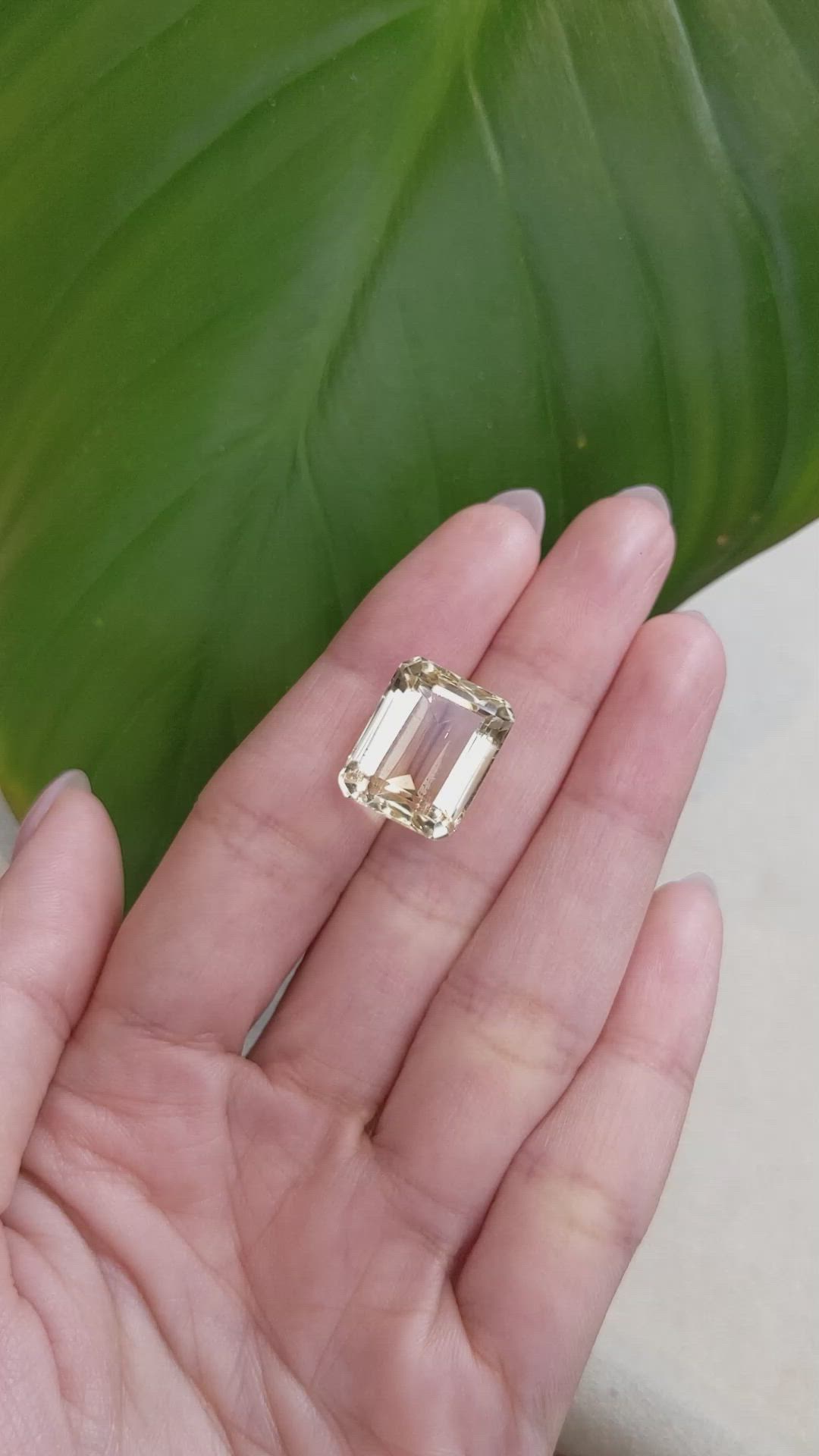 14.49 Ct. Citrine from Brazil Size Video