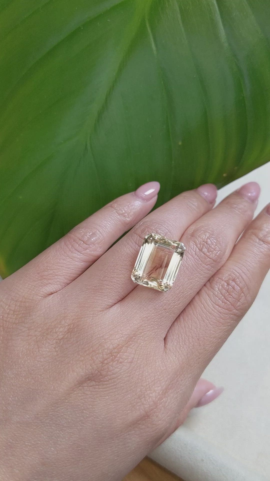14.49 Ct. Citrine from Brazil Size Video