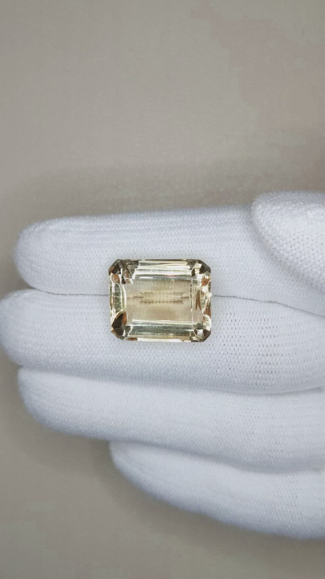 14.49 Ct. Citrine from Brazil Size Video