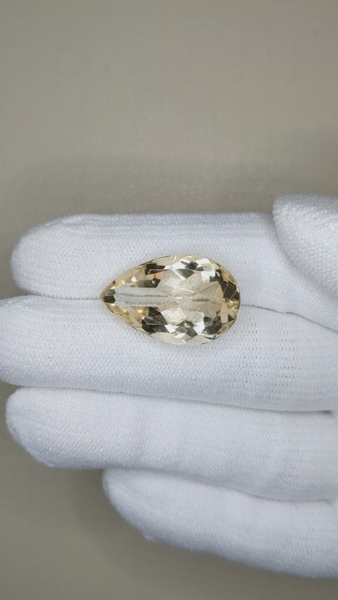 12.75 Ct. Citrine from Brazil Size Video
