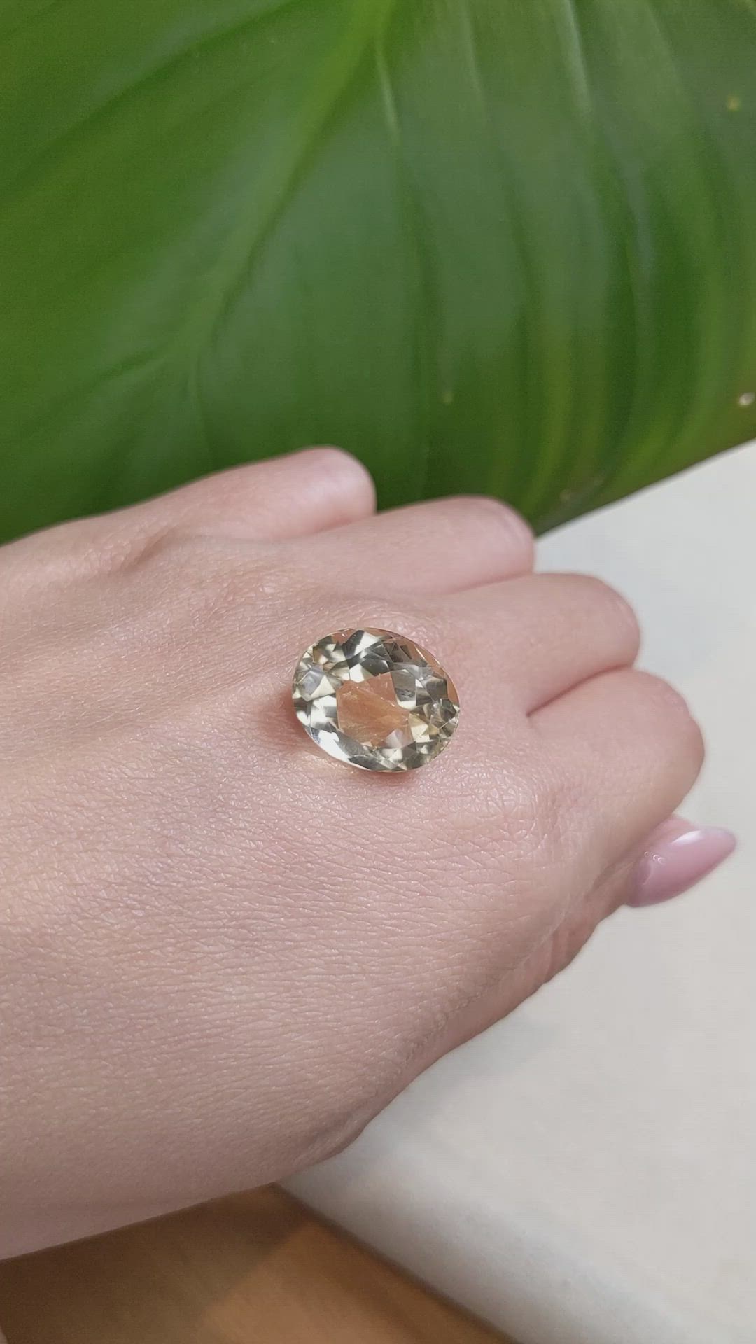 10.02 Ct. Citrine from Brazil Size Video