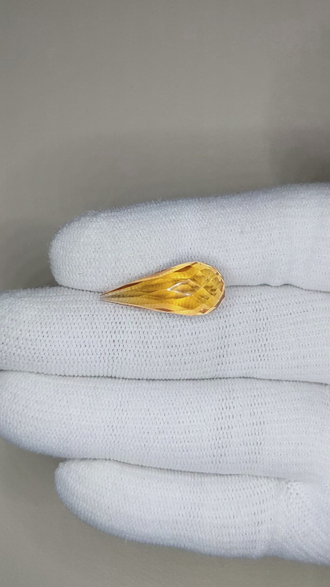 9.52 Ct. Citrine from Brazil Size Video