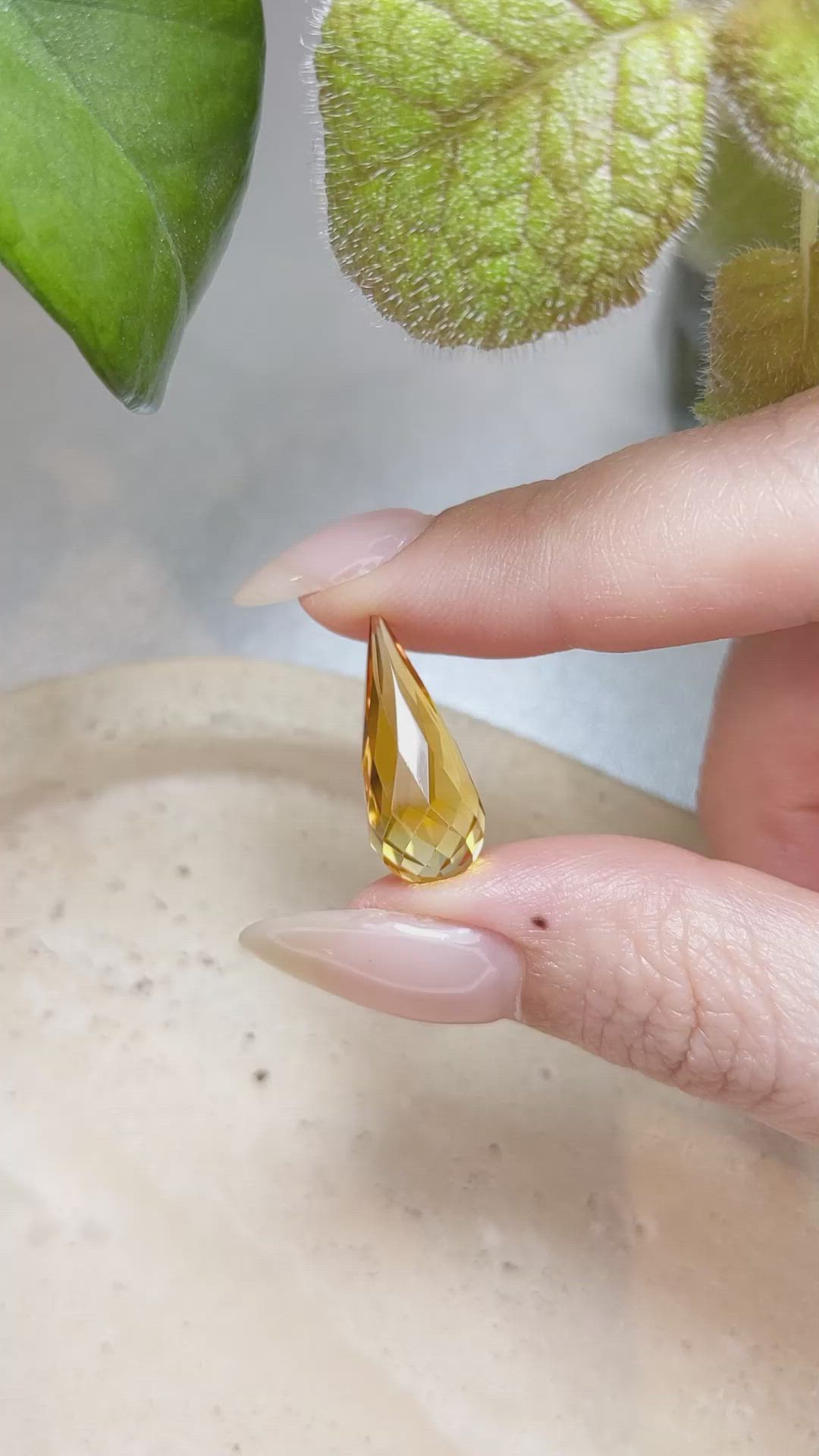 9.52 Ct. Citrine from Brazil Size Video