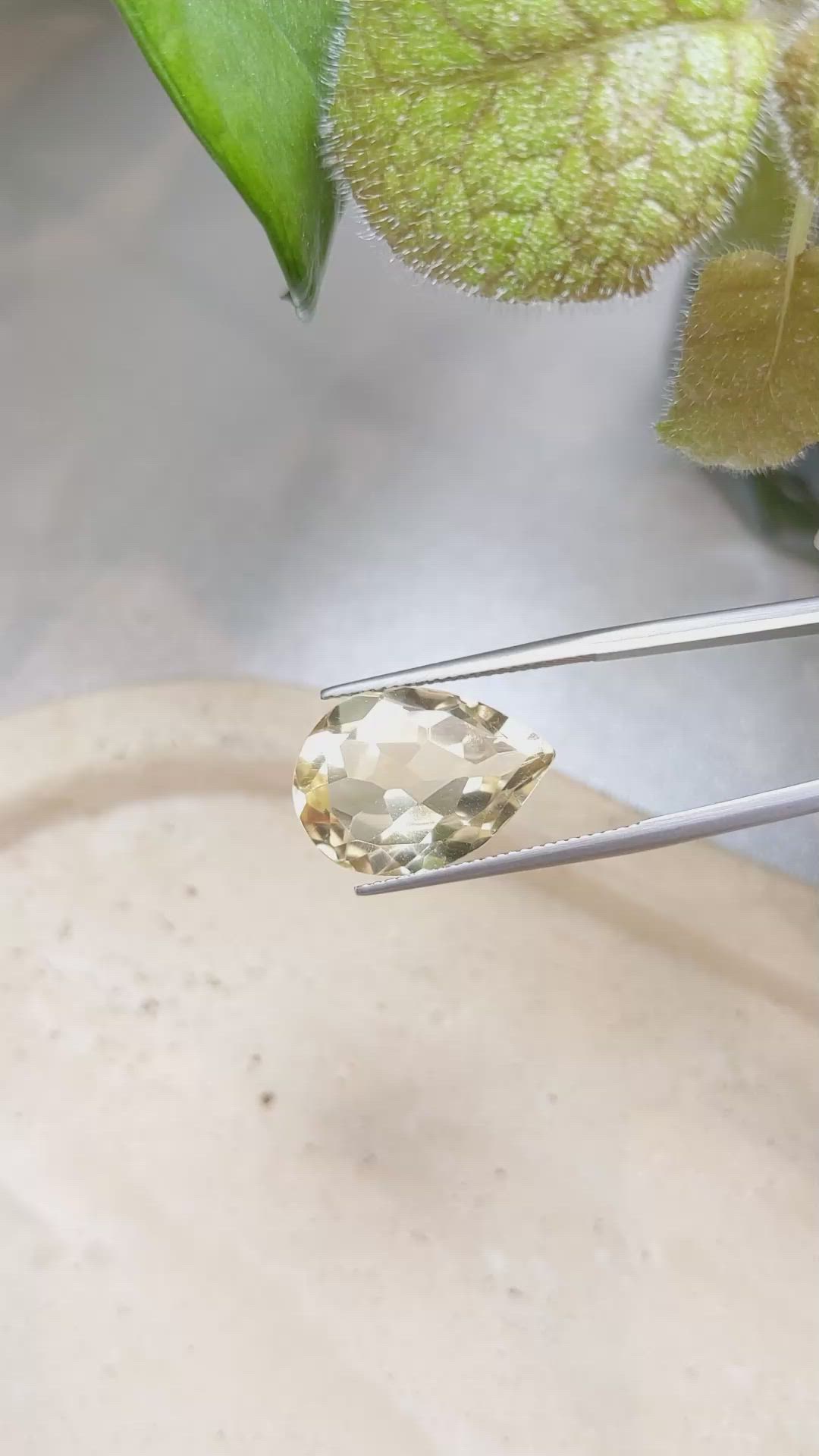 10.94 Ct. Citrine from Brazil Size Video