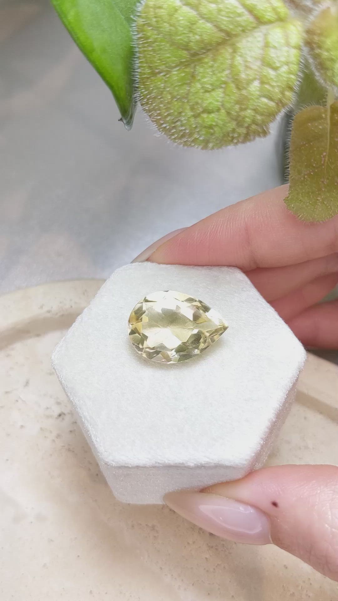10.94 Ct. Citrine from Brazil Size Video