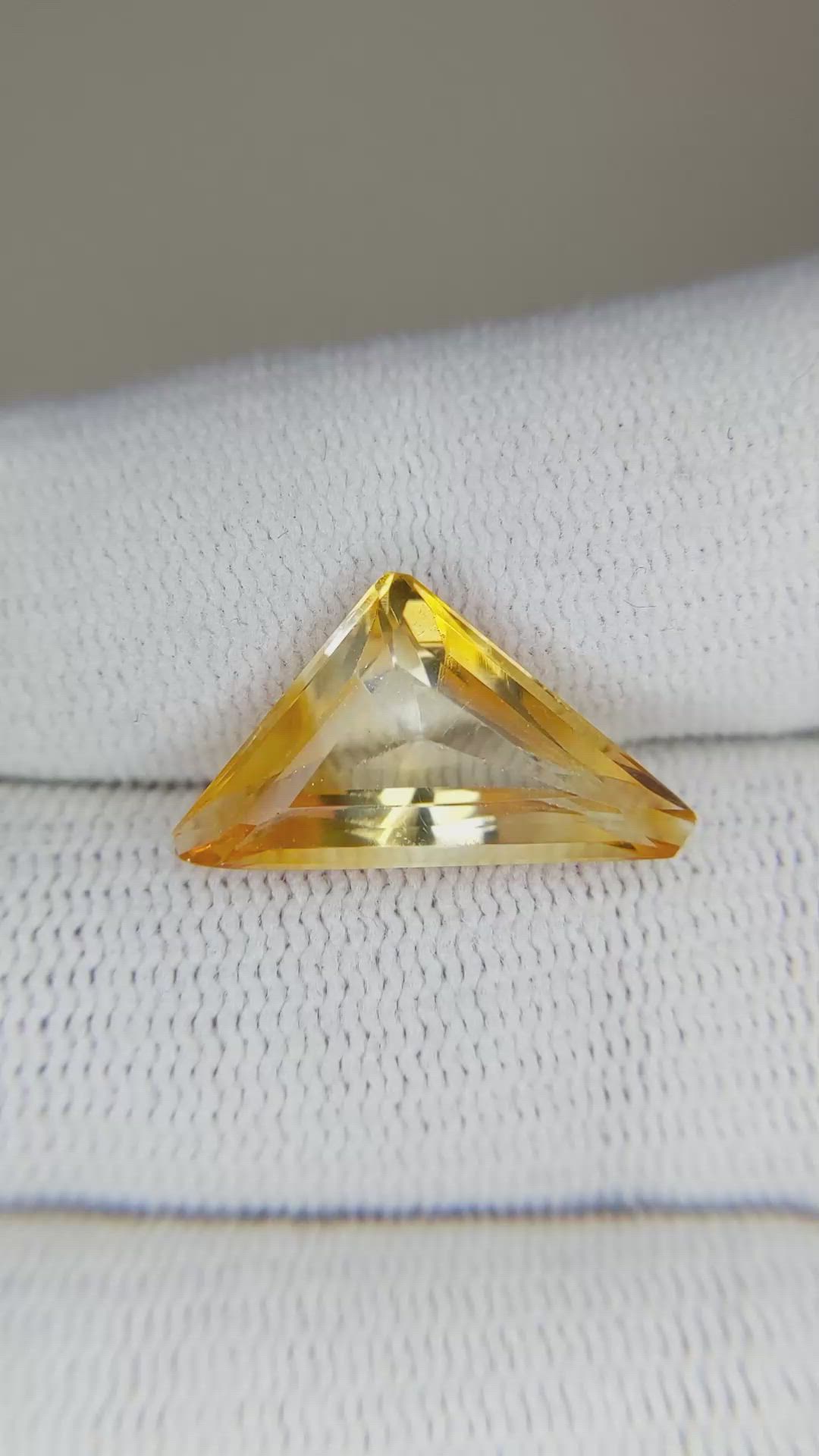 5.00 Ct. Citrine from Brazil Size Video