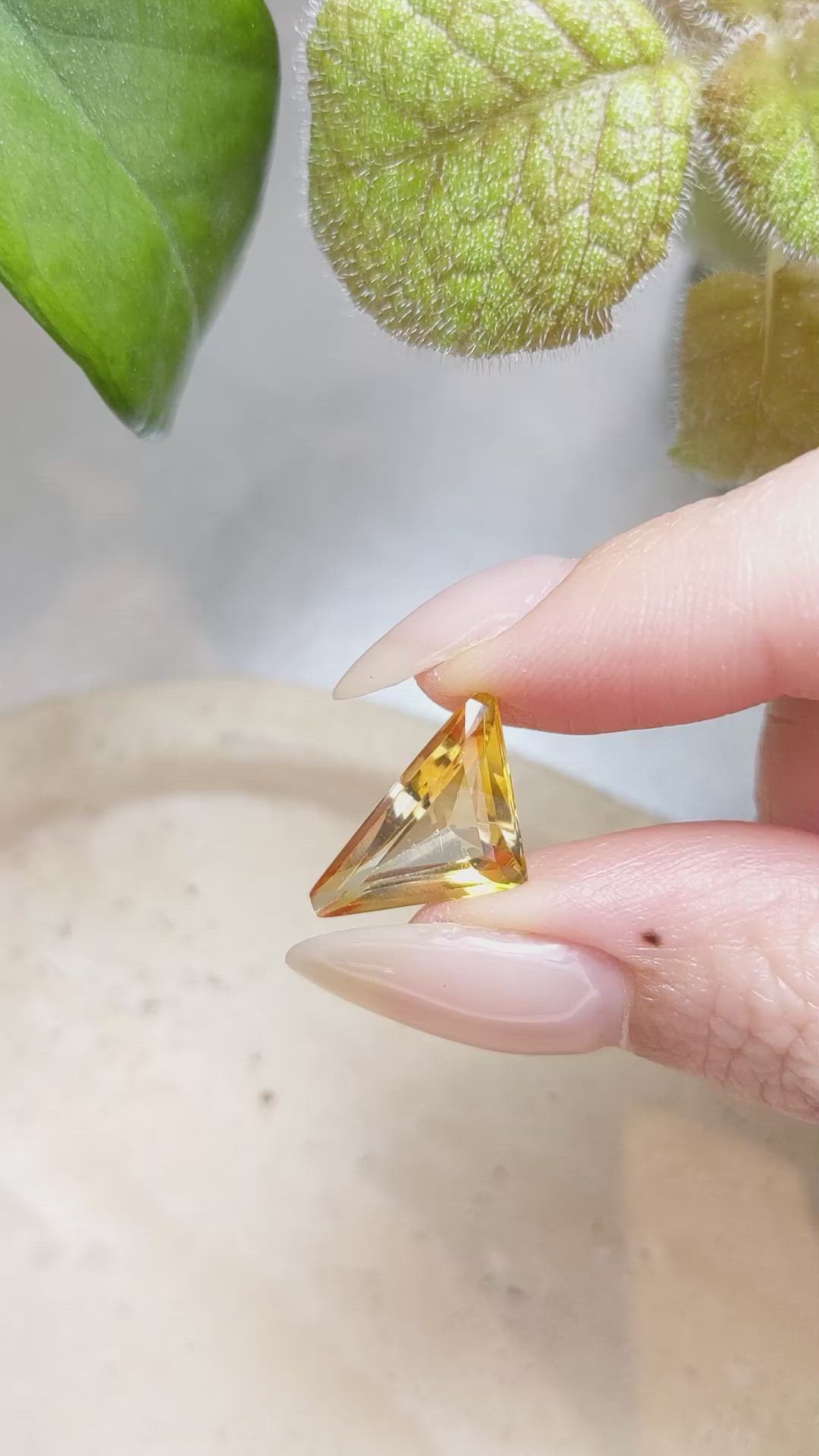 5.00 Ct. Citrine from Brazil Size Video