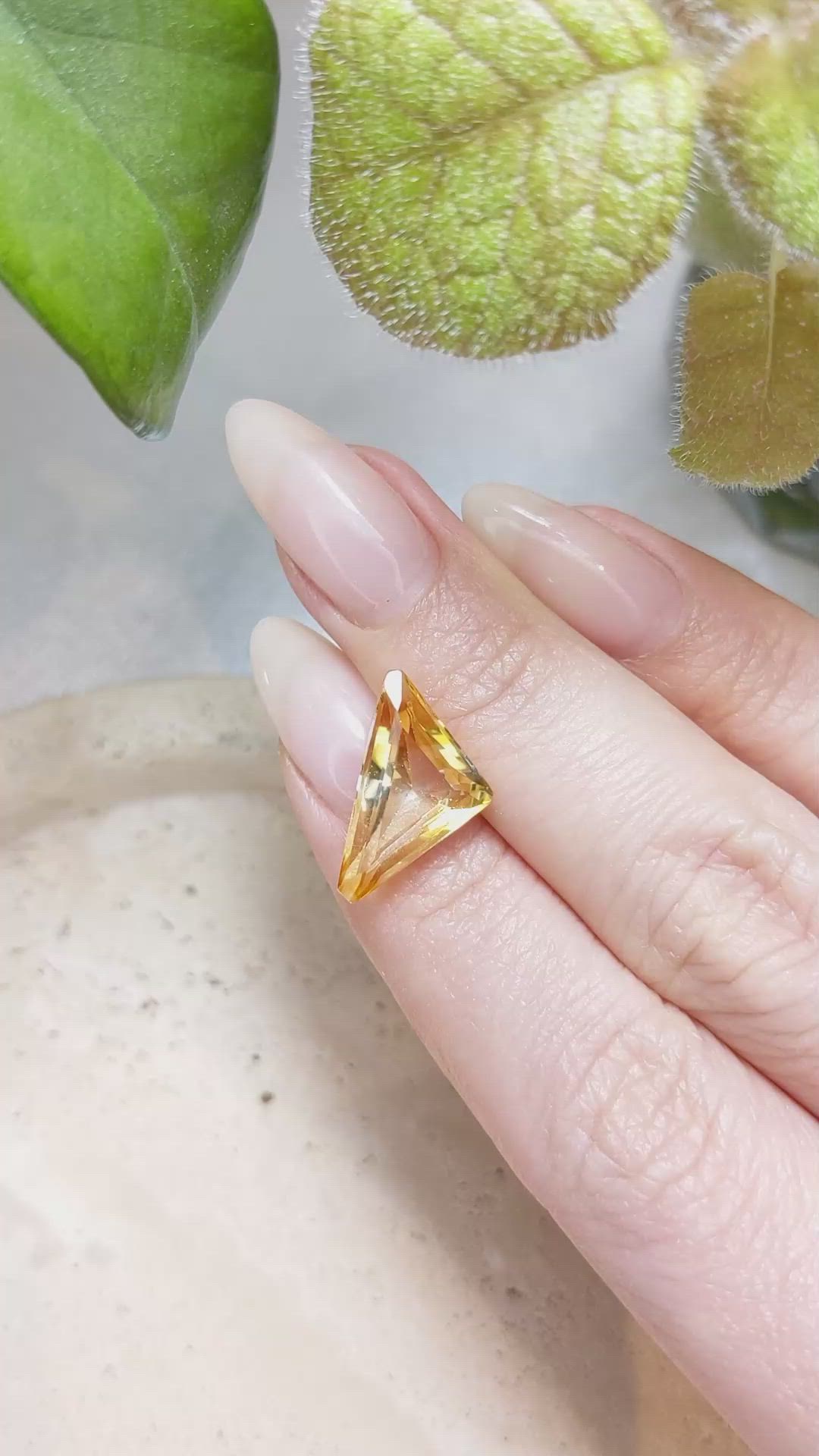 5.00 Ct. Citrine from Brazil Size Video