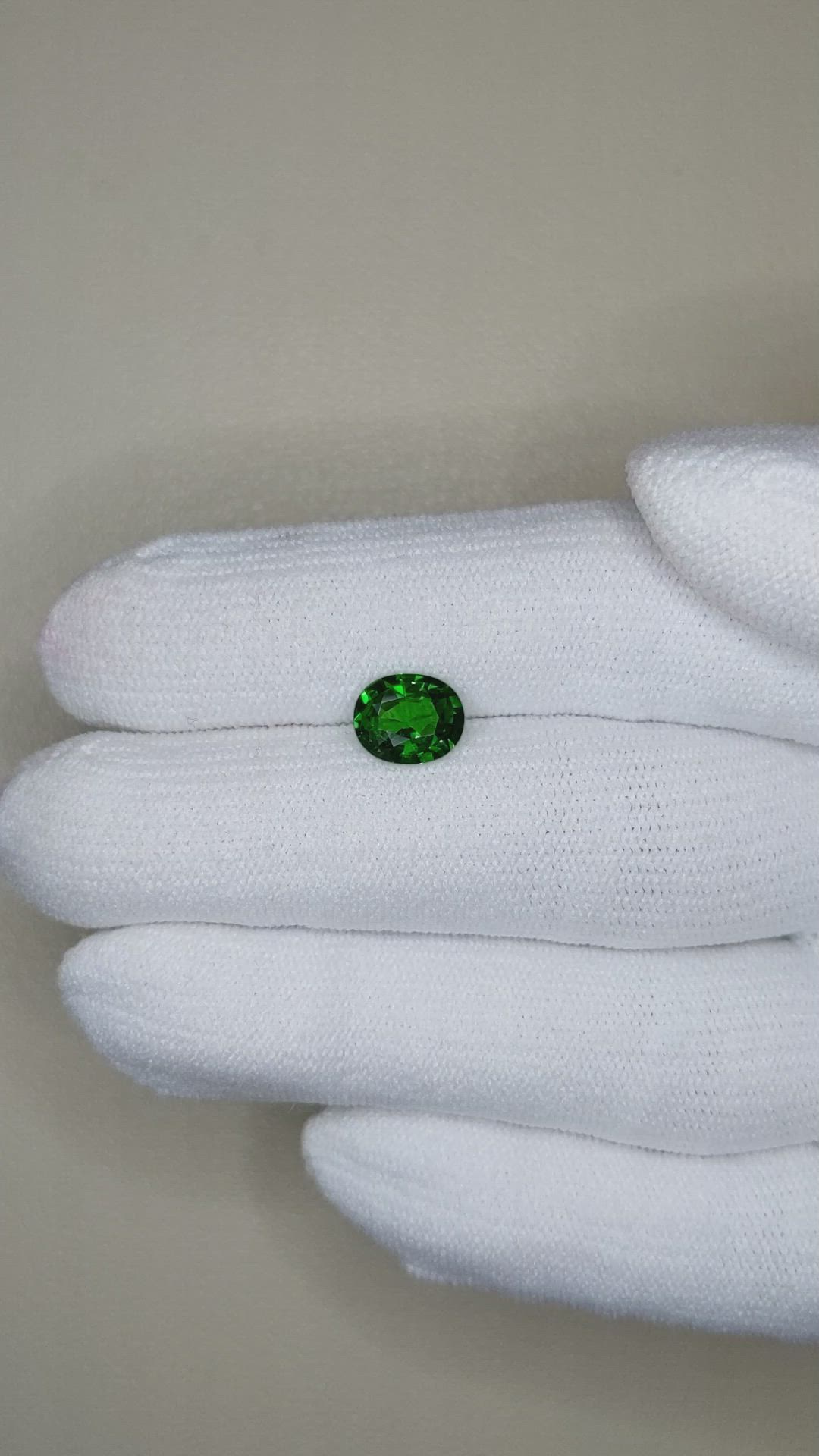 1.33 Ct. Tsavorite Garnet from East Africa Size Video