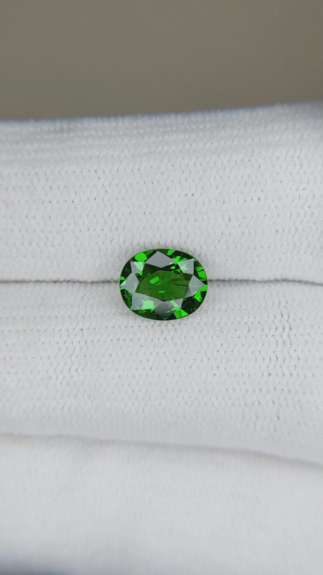 1.33 Ct. Tsavorite Garnet from East Africa Size Video