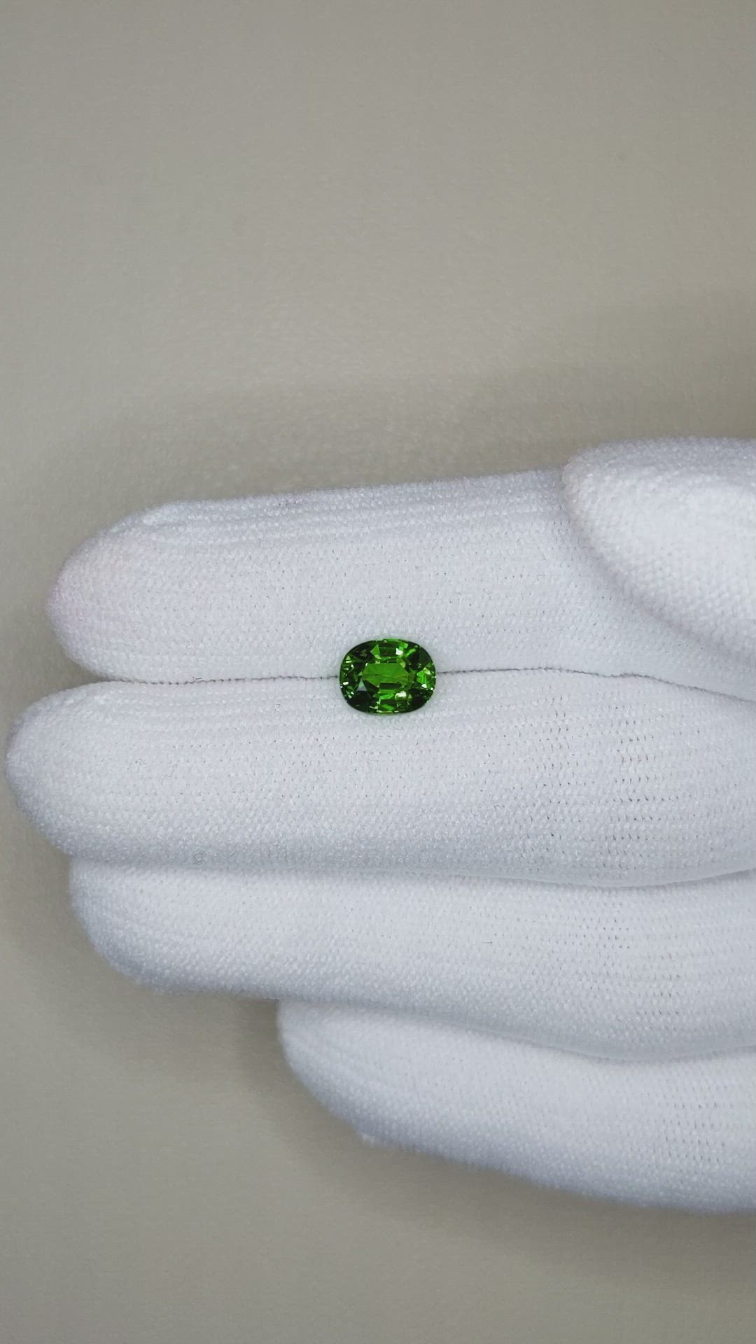 1.38 Ct. Tsavorite Garnet from East Africa Size Video