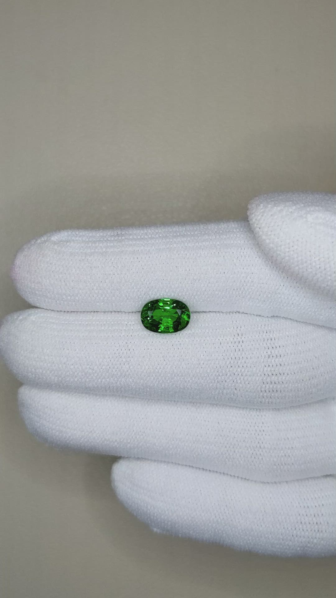 1.59 Ct. Tsavorite Garnet from East Africa Size Video