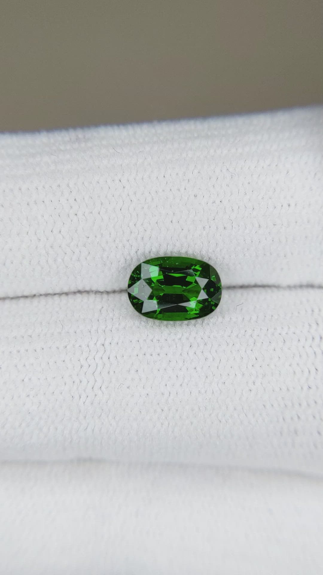 1.45 Ct. Tsavorite Garnet from East Africa Size Video