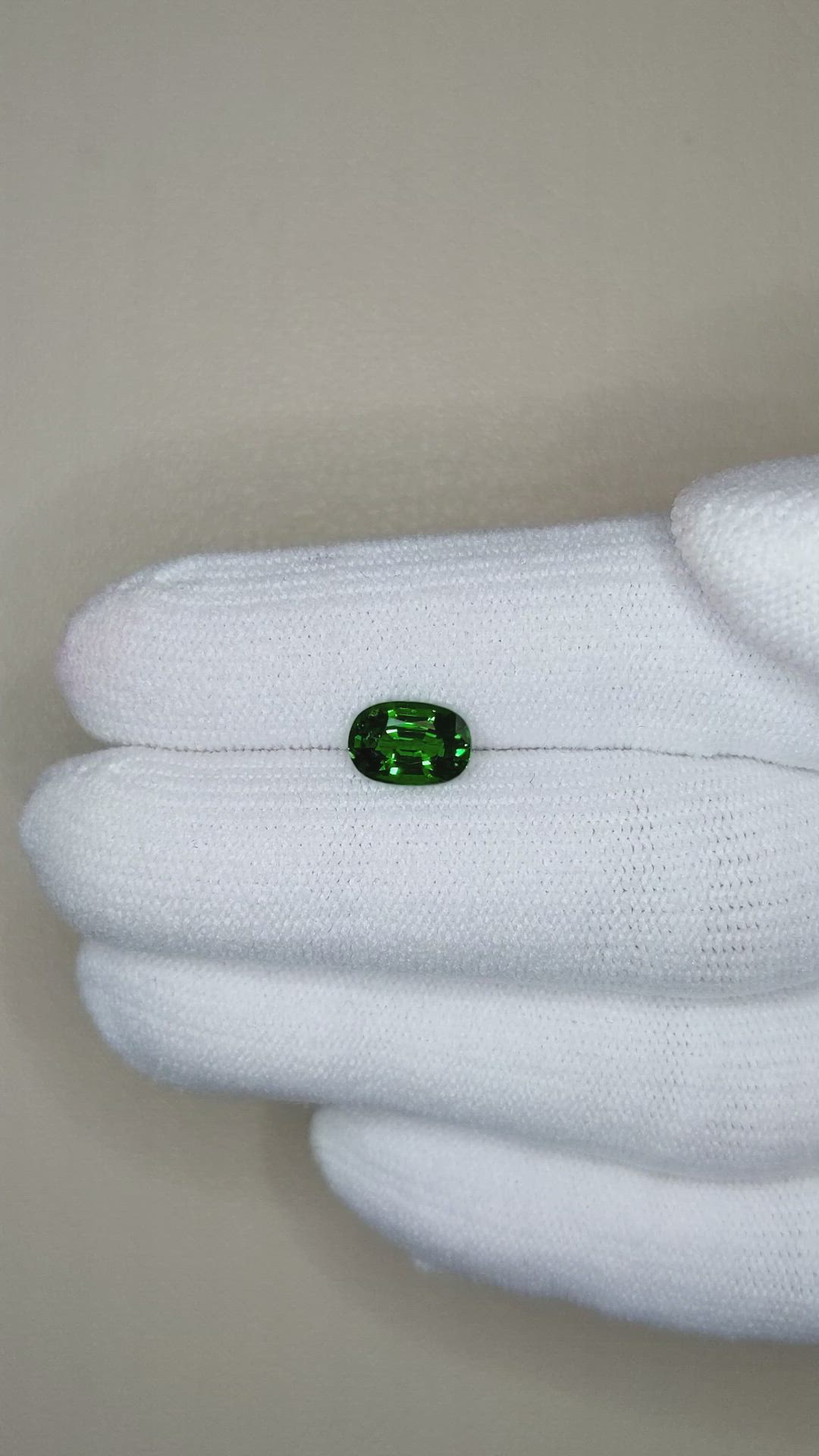 1.45 Ct. Tsavorite Garnet from East Africa Size Video