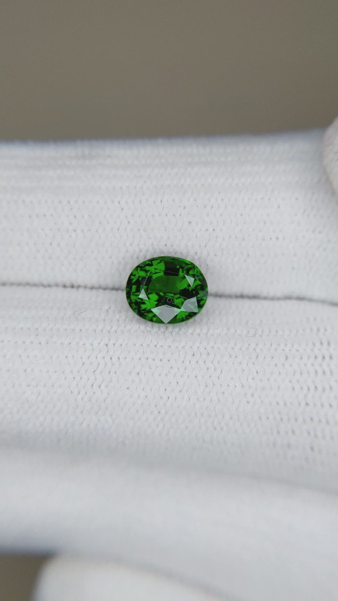 1.51 Ct. Tsavorite Garnet from East Africa Size Video