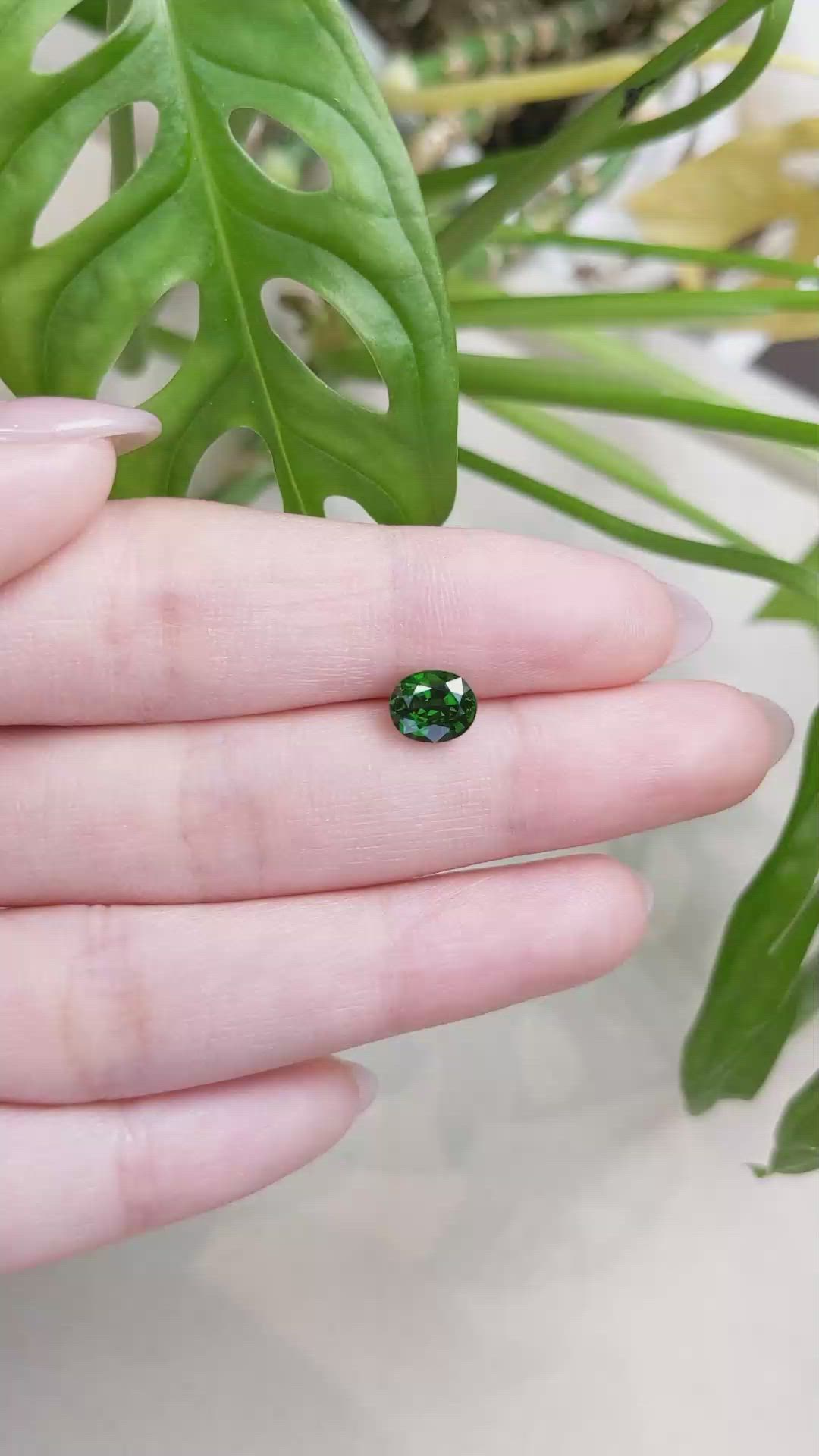 1.51 Ct. Tsavorite Garnet from East Africa Size Video