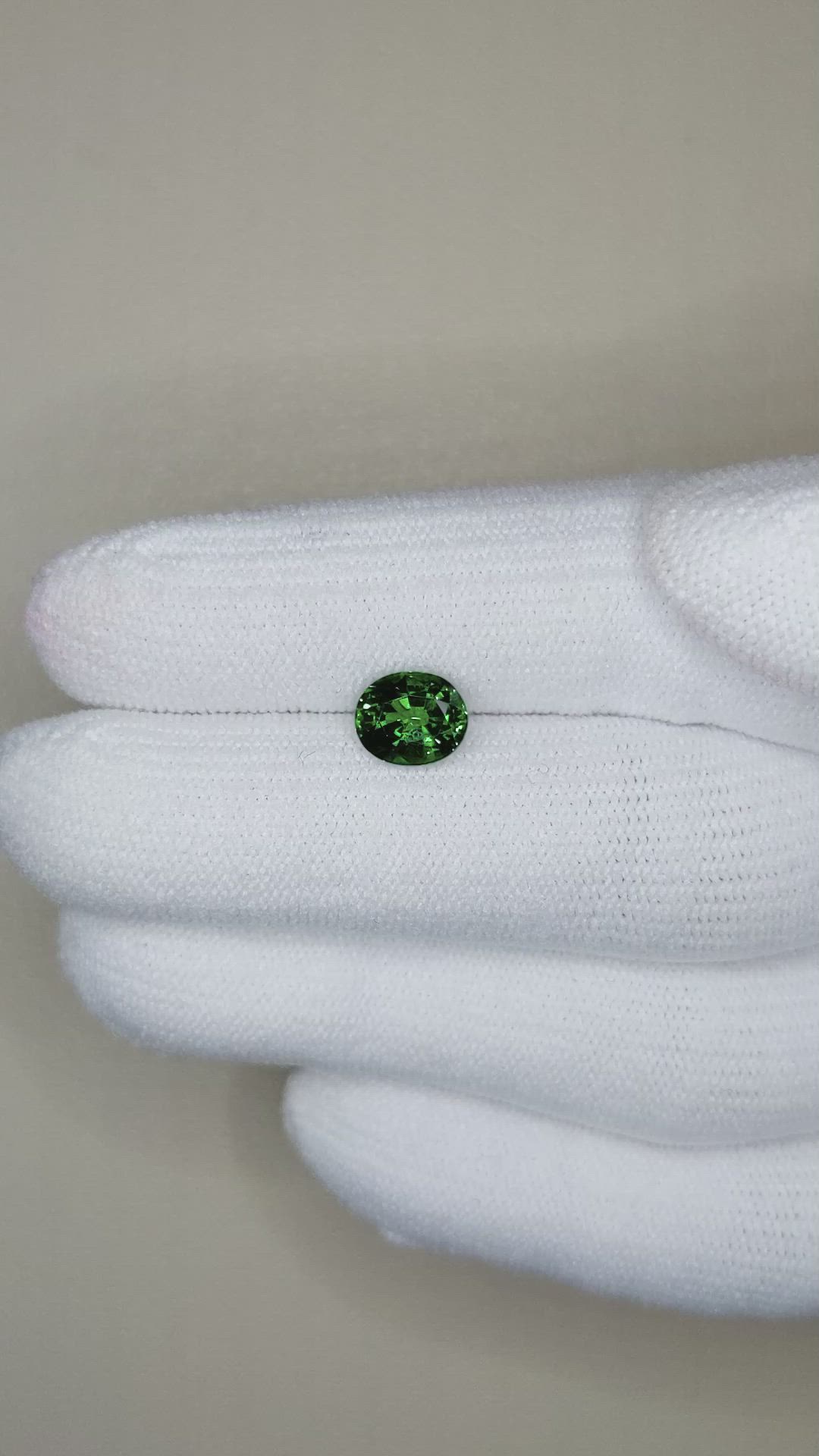 1.51 Ct. Tsavorite Garnet from East Africa Size Video