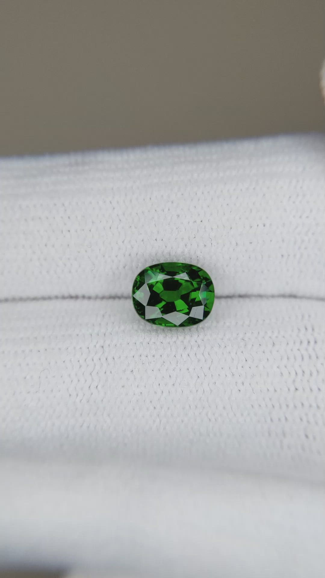 1.70 Ct. Tsavorite Garnet from East Africa Size Video