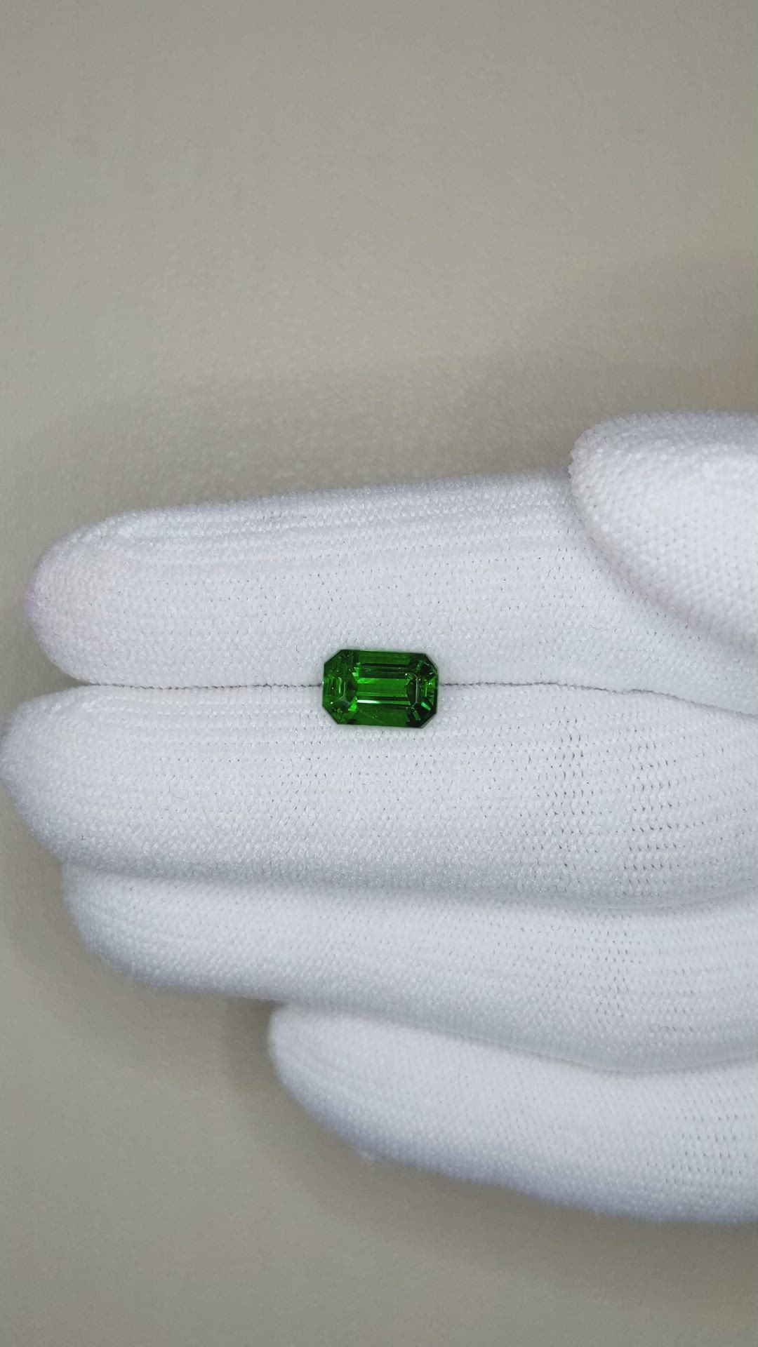 1.74 Ct. Tsavorite Garnet from East Africa Size Video