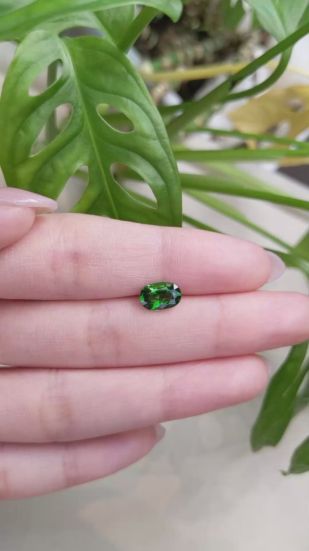 1.50 Ct. Tsavorite Garnet from East Africa Size Video