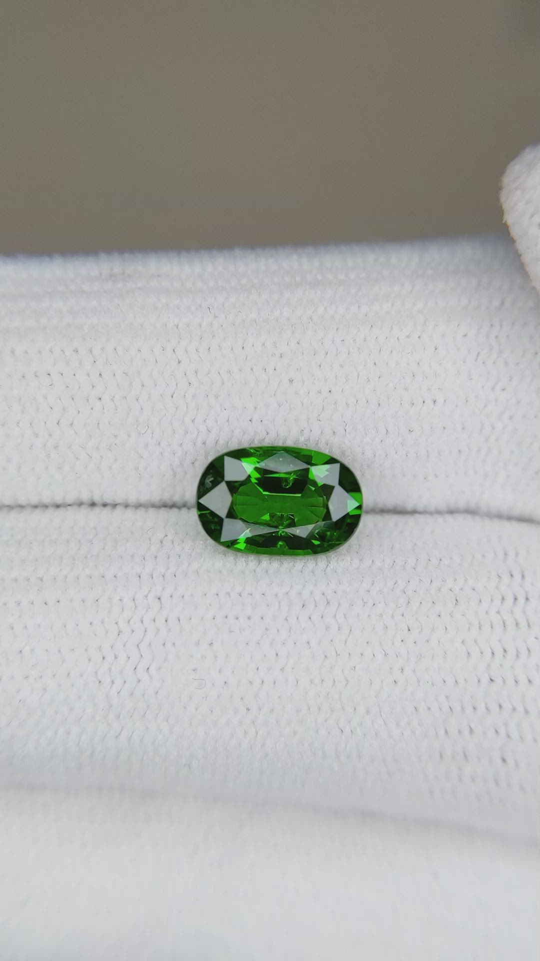 1.50 Ct. Tsavorite Garnet from East Africa Size Video