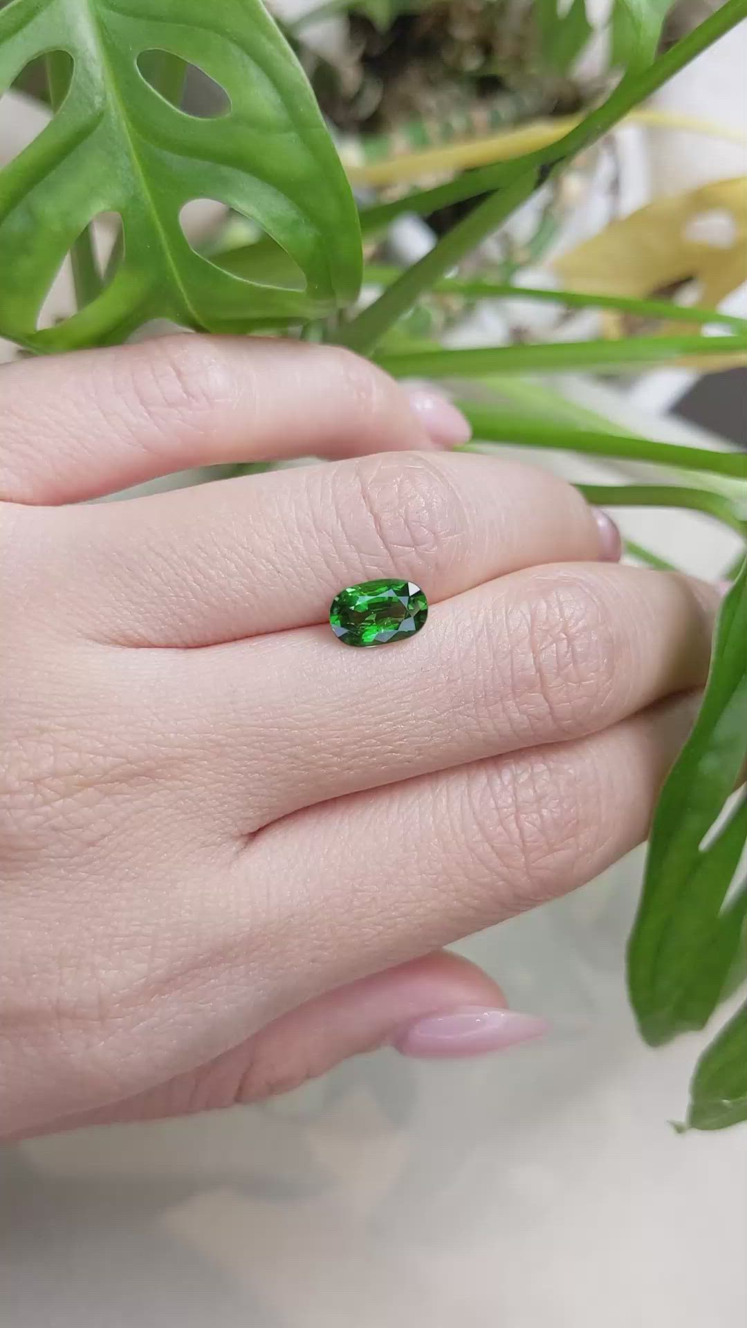 1.50 Ct. Tsavorite Garnet from East Africa Size Video