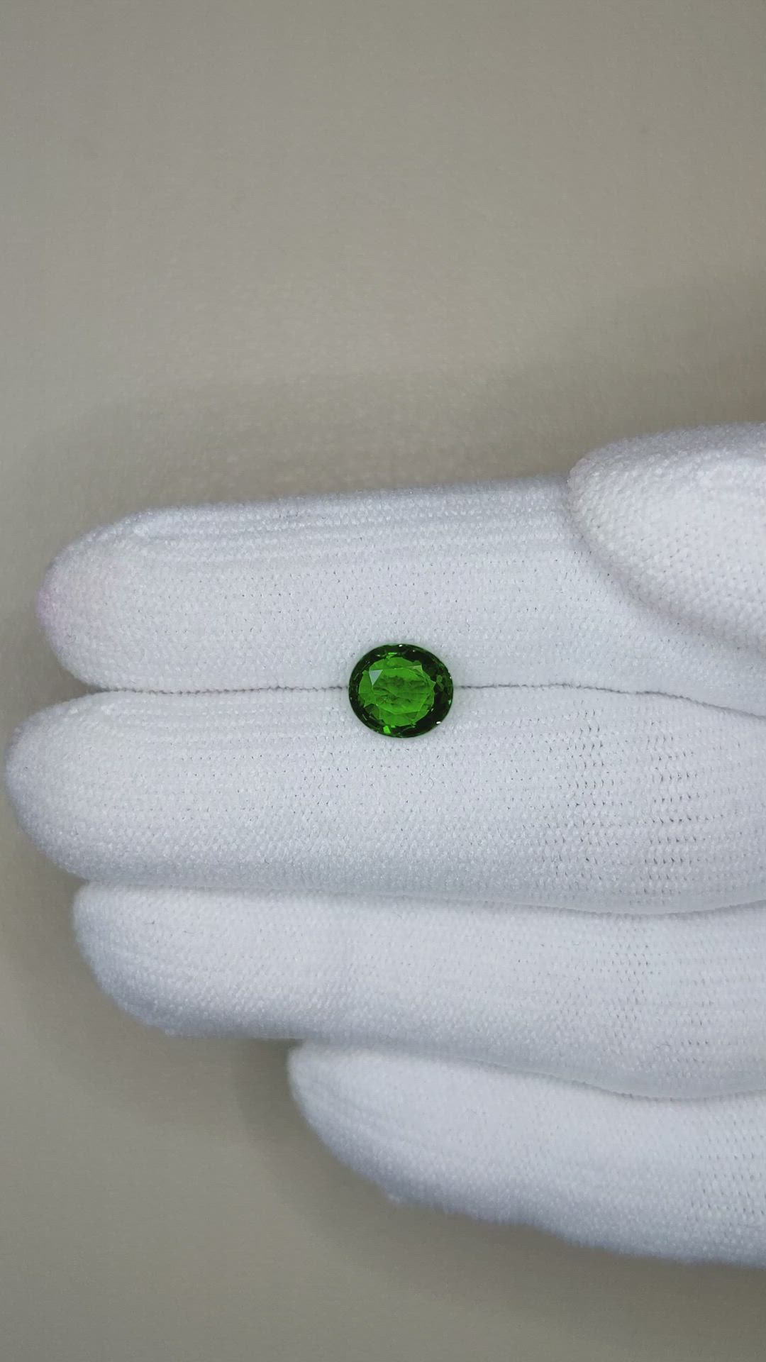 1.58 Ct. Tsavorite Garnet from East Africa Size Video