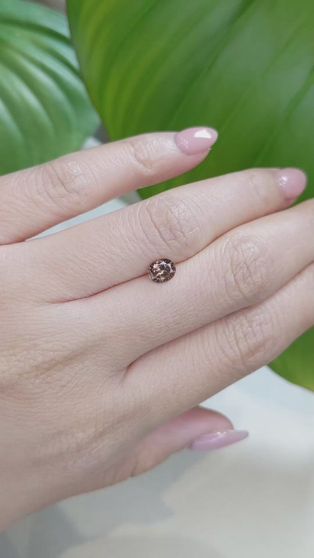 0.95 Ct. Zircon from Ceylon (Sri Lanka) Size Video