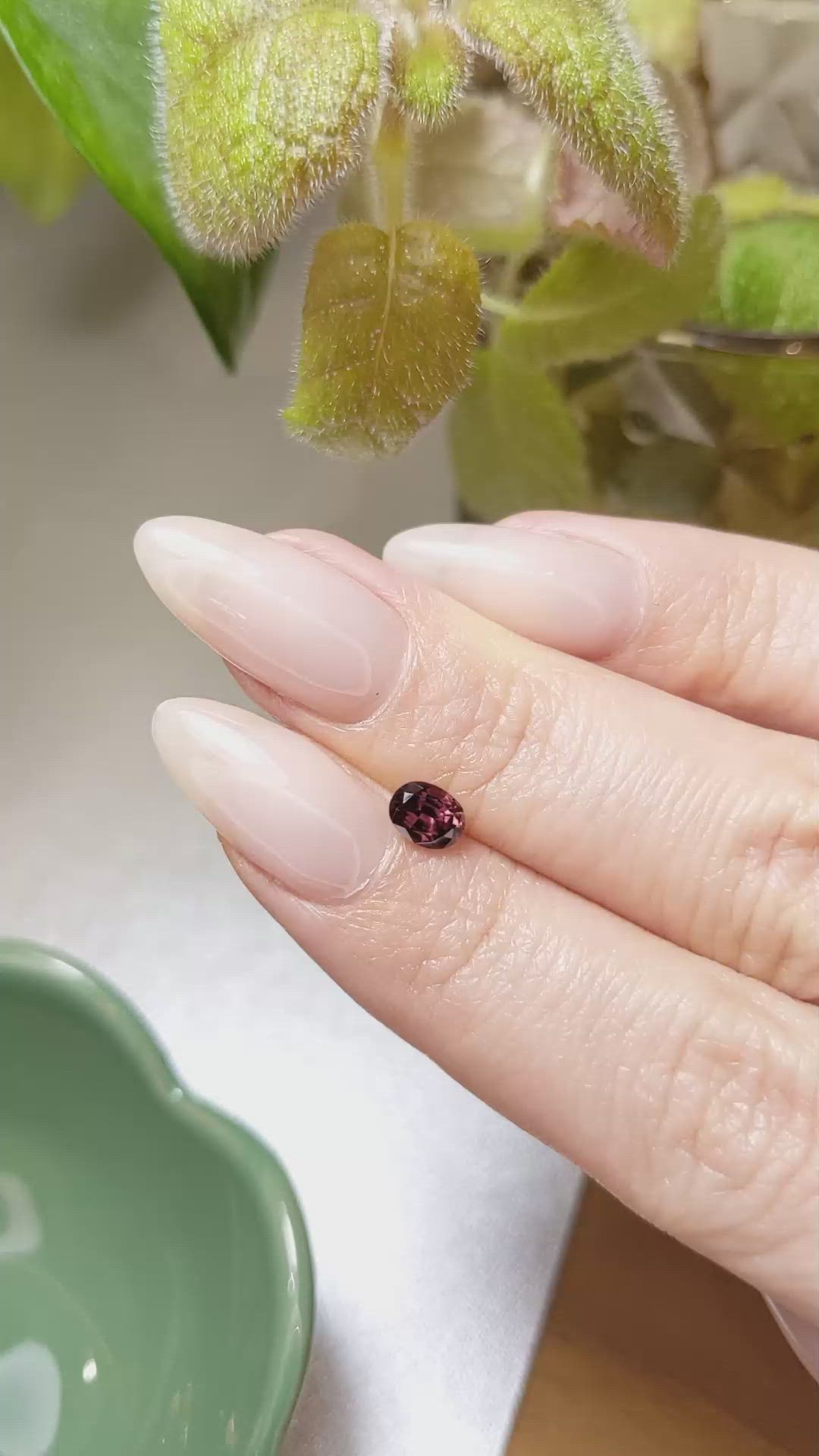 0.75 Ct. Zircon from Ceylon (Sri Lanka) Size Video