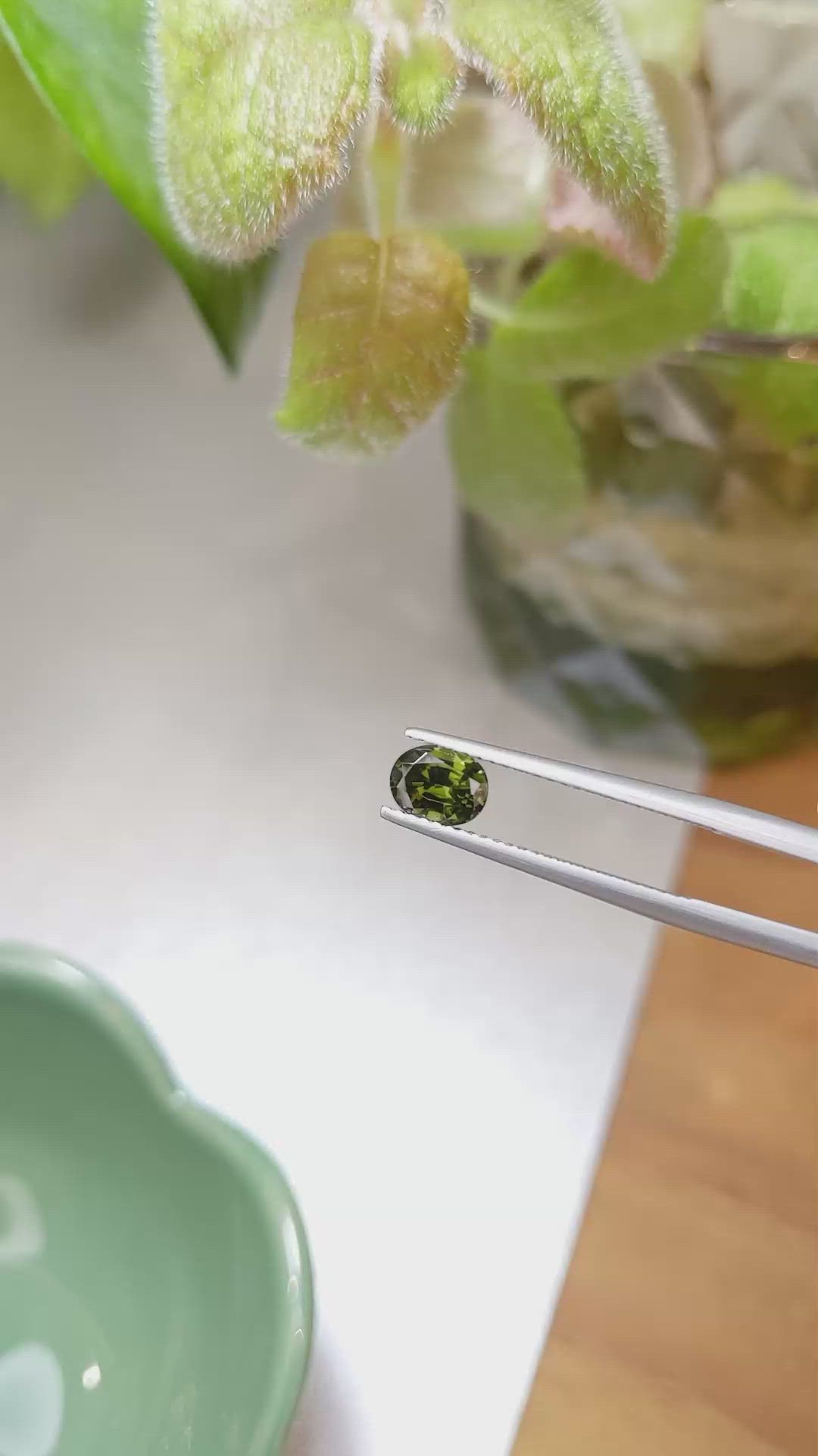 0.98 Ct. Zircon from Ceylon (Sri Lanka) Size Video