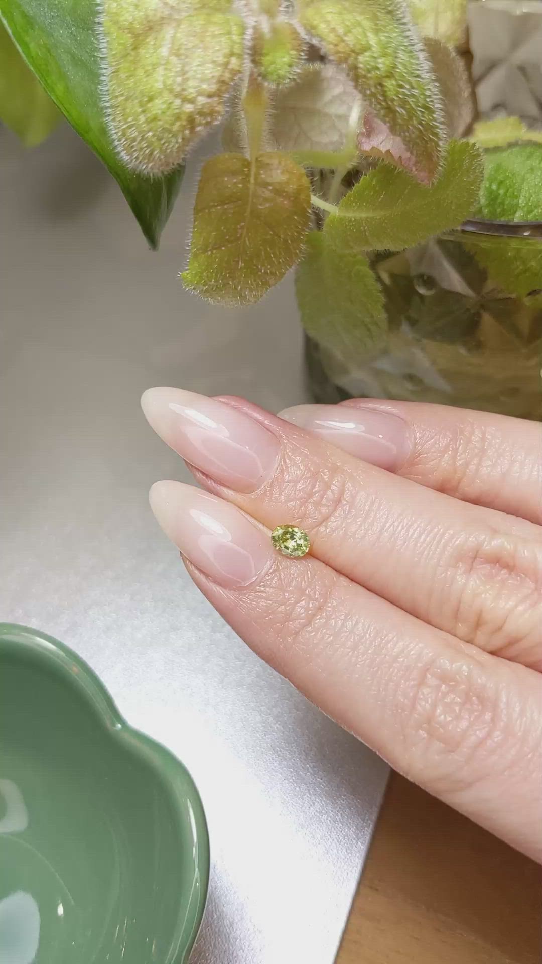 0.62 Ct. Zircon from Ceylon (Sri Lanka) Size Video