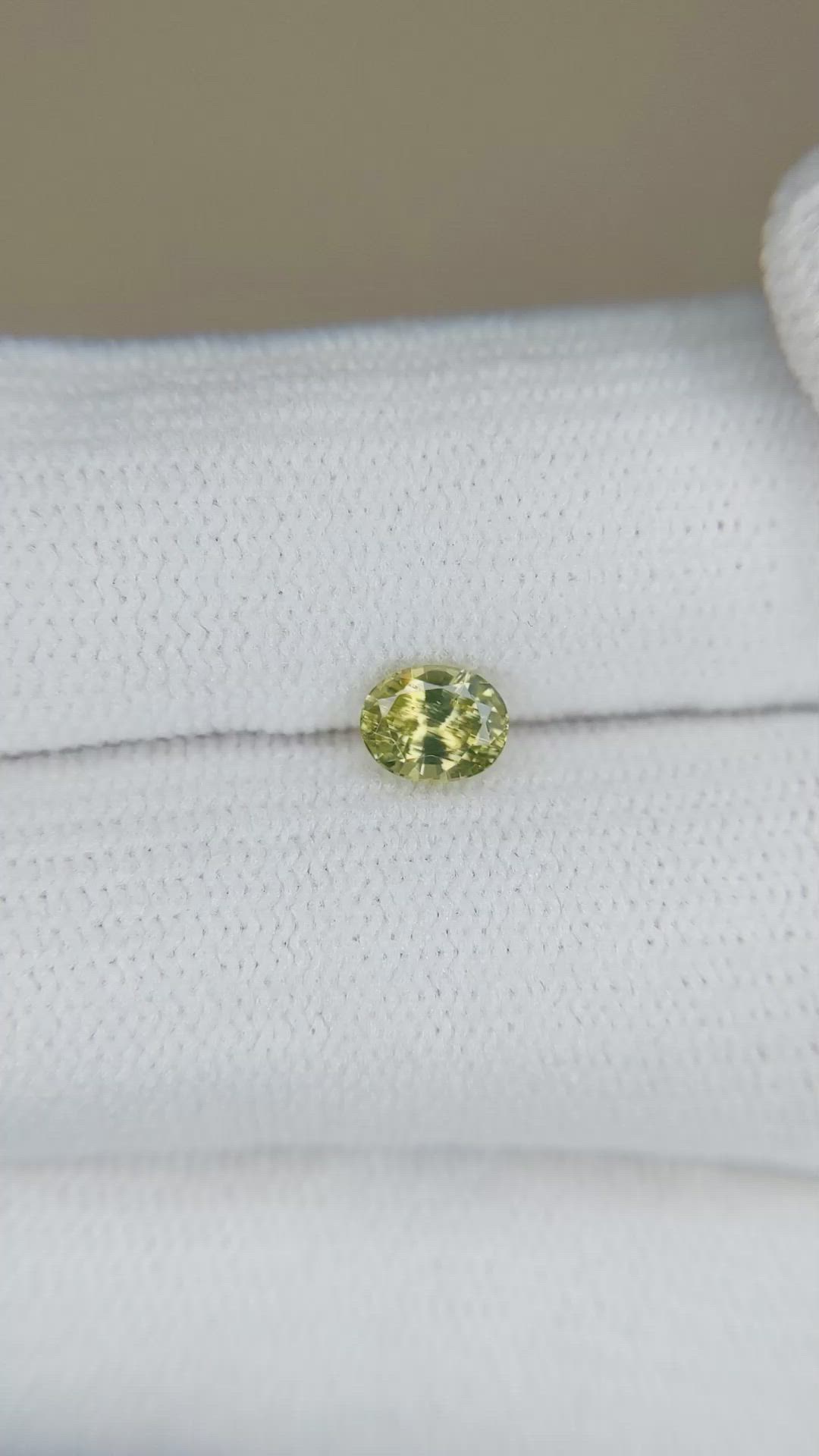 0.62 Ct. Zircon from Ceylon (Sri Lanka) Size Video