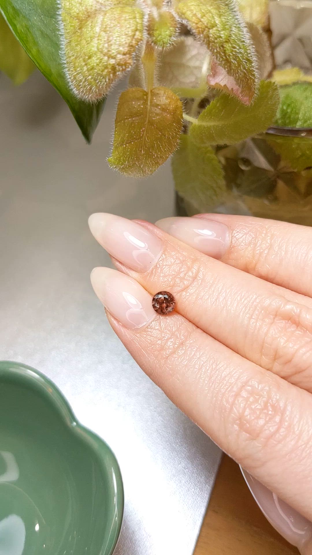 0.83 Ct. Brown Zircon from Ceylon (Sri Lanka) Size Video