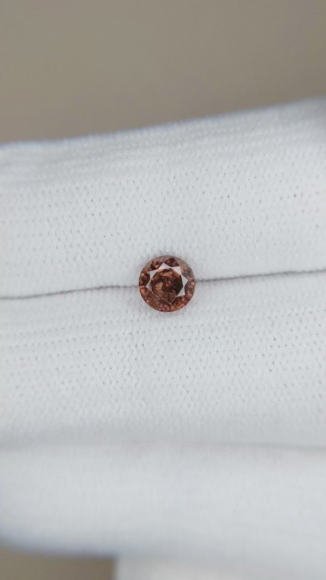 0.83 Ct. Zircon from Ceylon (Sri Lanka) Size Video