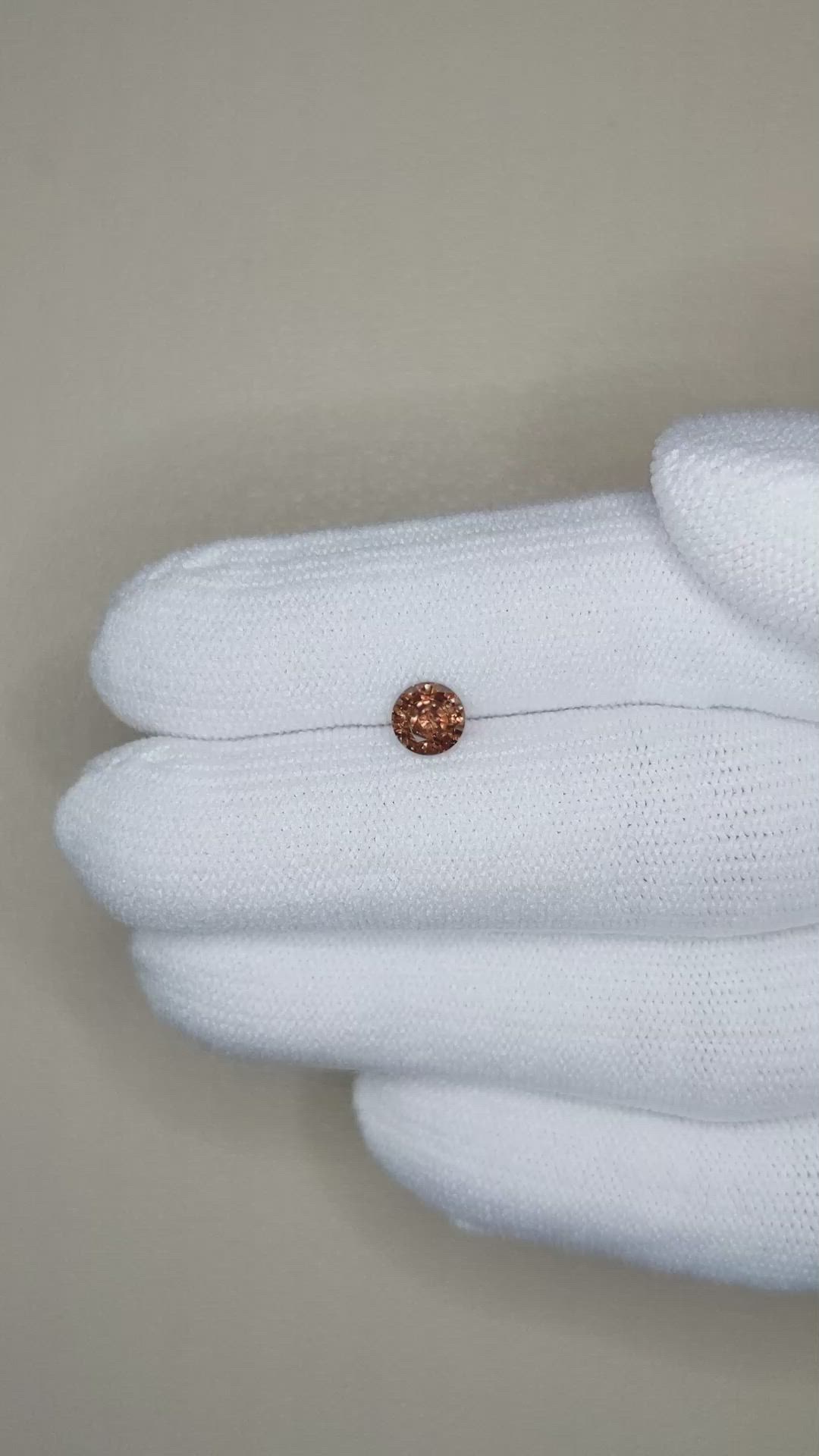 0.83 Ct. Zircon from Ceylon (Sri Lanka) Size Video