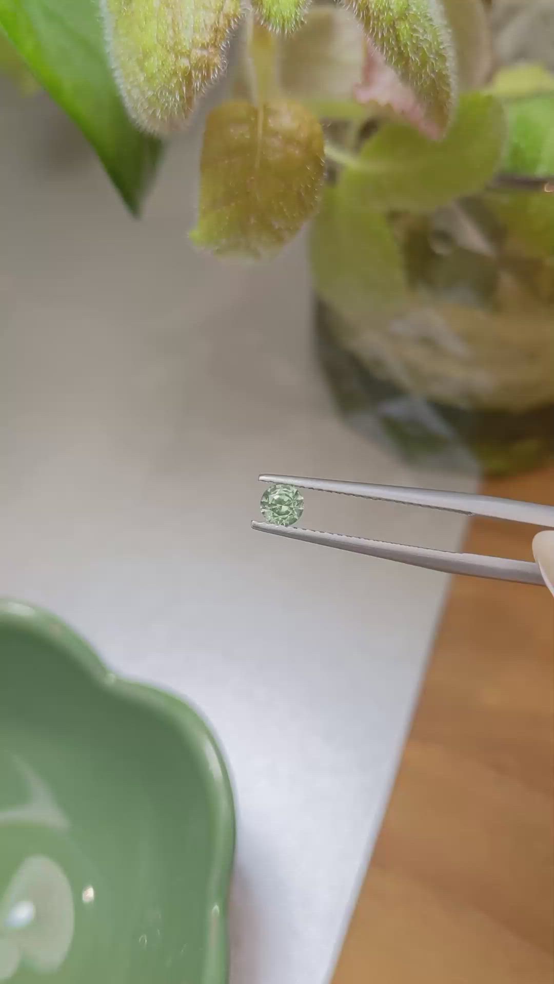 0.39 Ct. Zircon from Ceylon (Sri Lanka) Size Video