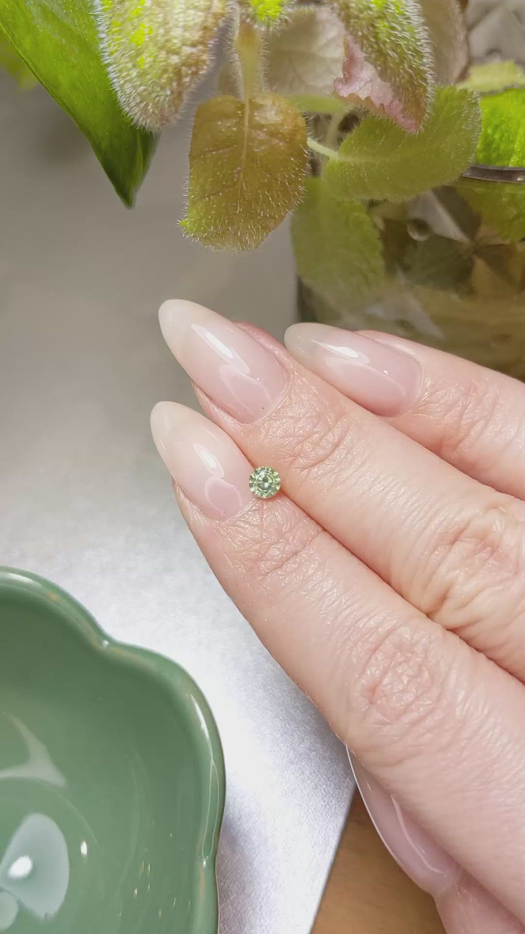 0.39 Ct. Zircon from Ceylon (Sri Lanka) Size Video